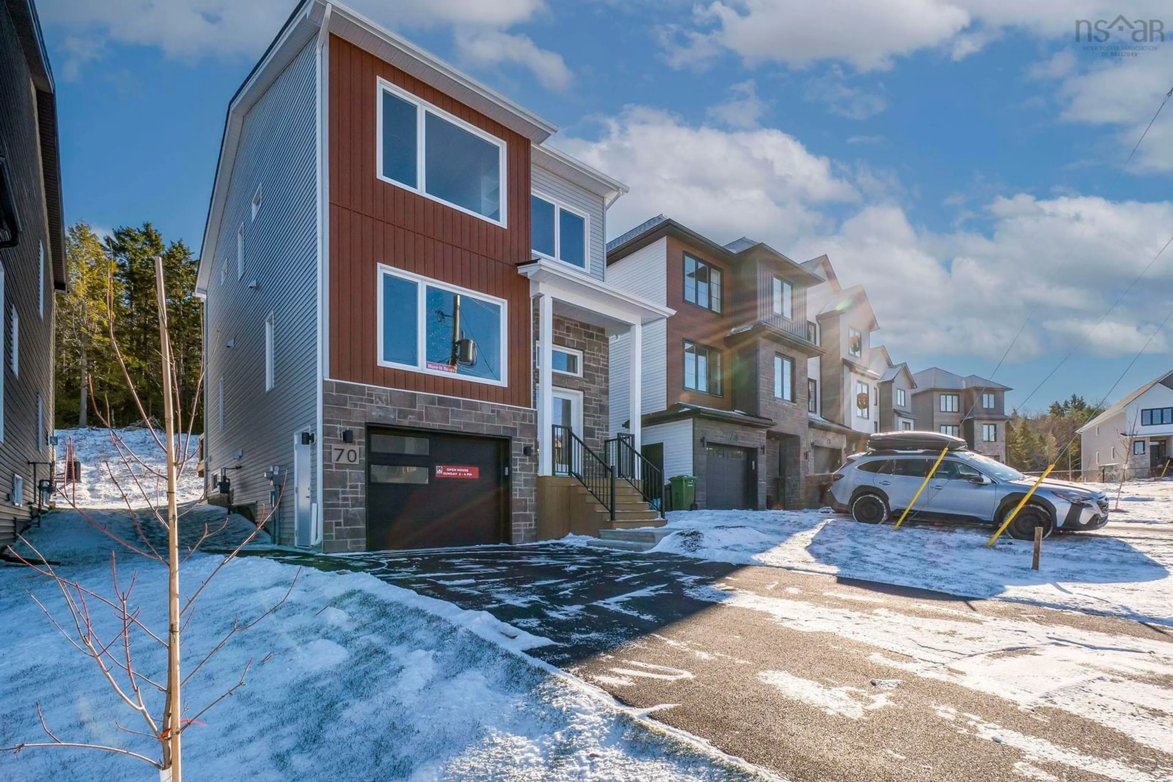 Home with brick exterior material, street for 70 Pearlgarden Close, Dartmouth Nova Scotia B2X 0C2