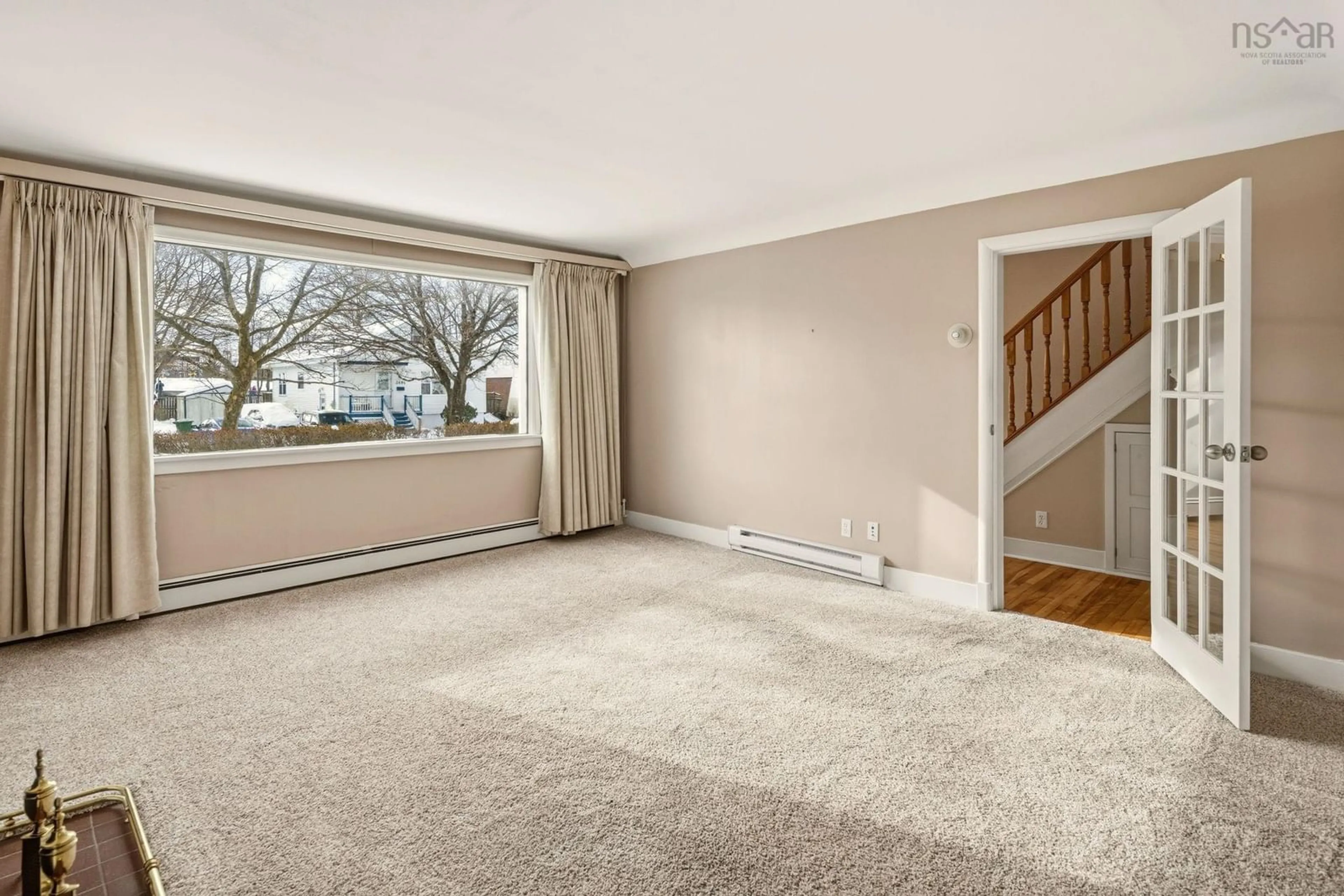Living room with furniture, carpet floor for 3691 Leaman St, Halifax Nova Scotia B3K 4A2