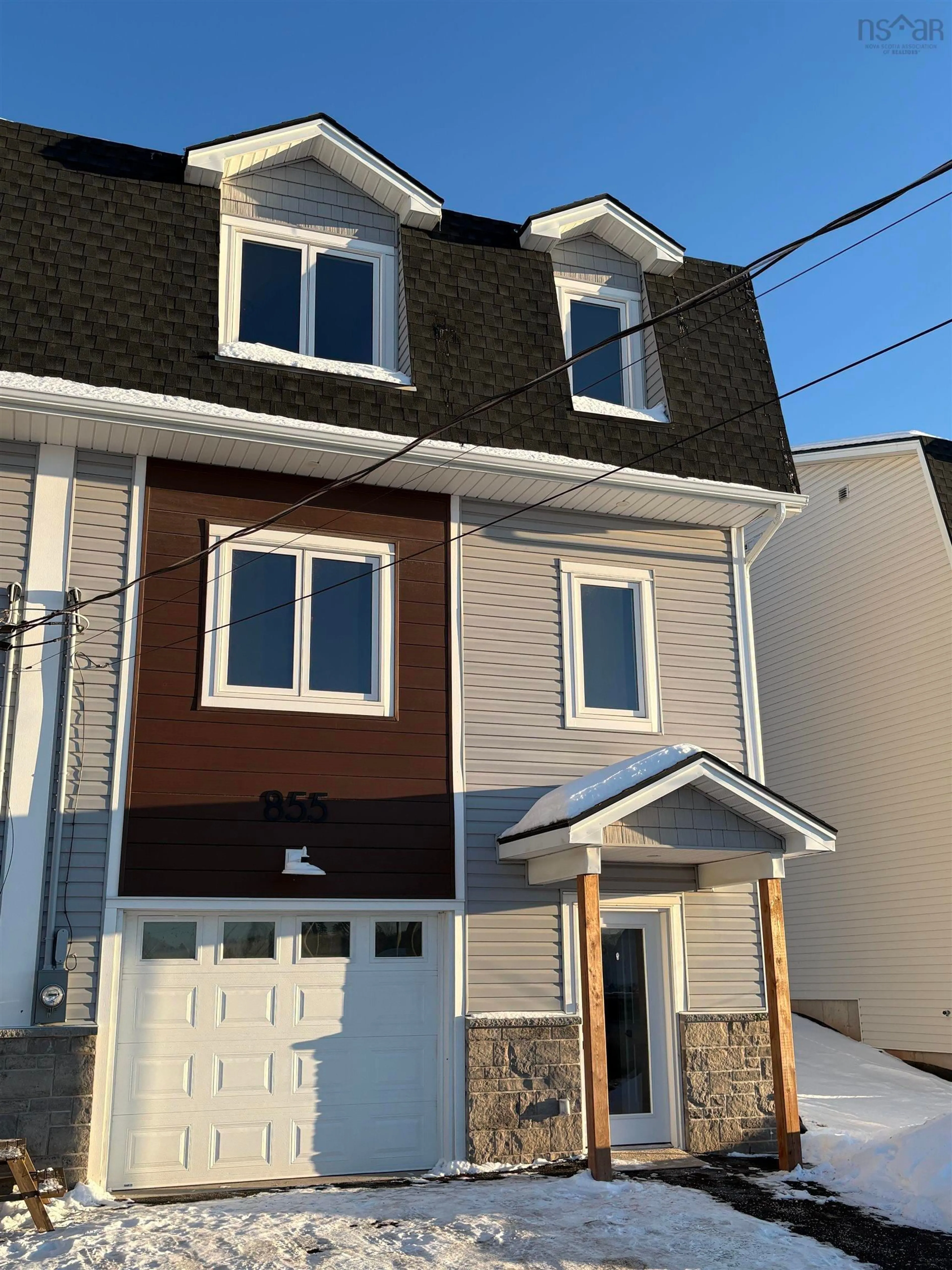 Home with vinyl exterior material, street for 855 Highway 2, Elmsdale Nova Scotia B2S 1M1
