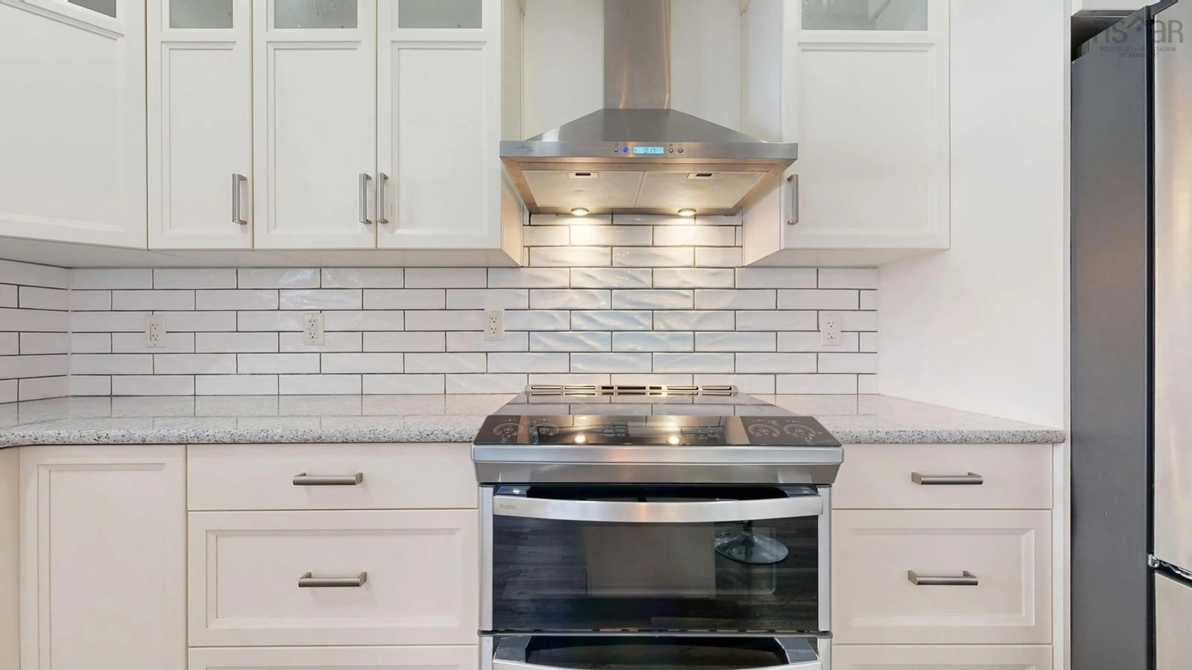 Contemporary kitchen, ceramic/tile floor for 6672 Highway 1, Coldbrook Nova Scotia B4R 1B7