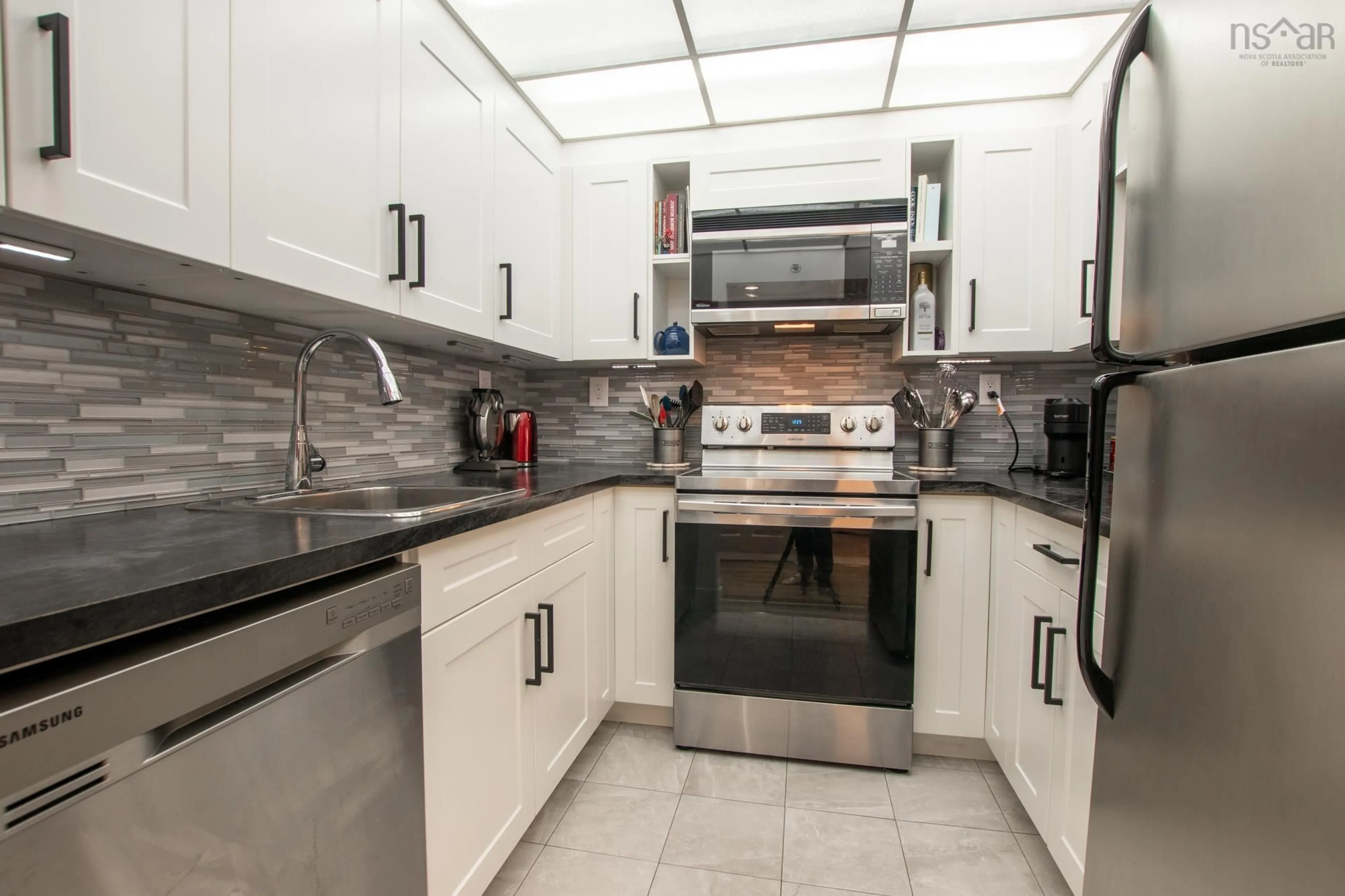 Standard kitchen, ceramic/tile floor for 30 Brookdale Cres #303, Dartmouth Nova Scotia B3A 4T7