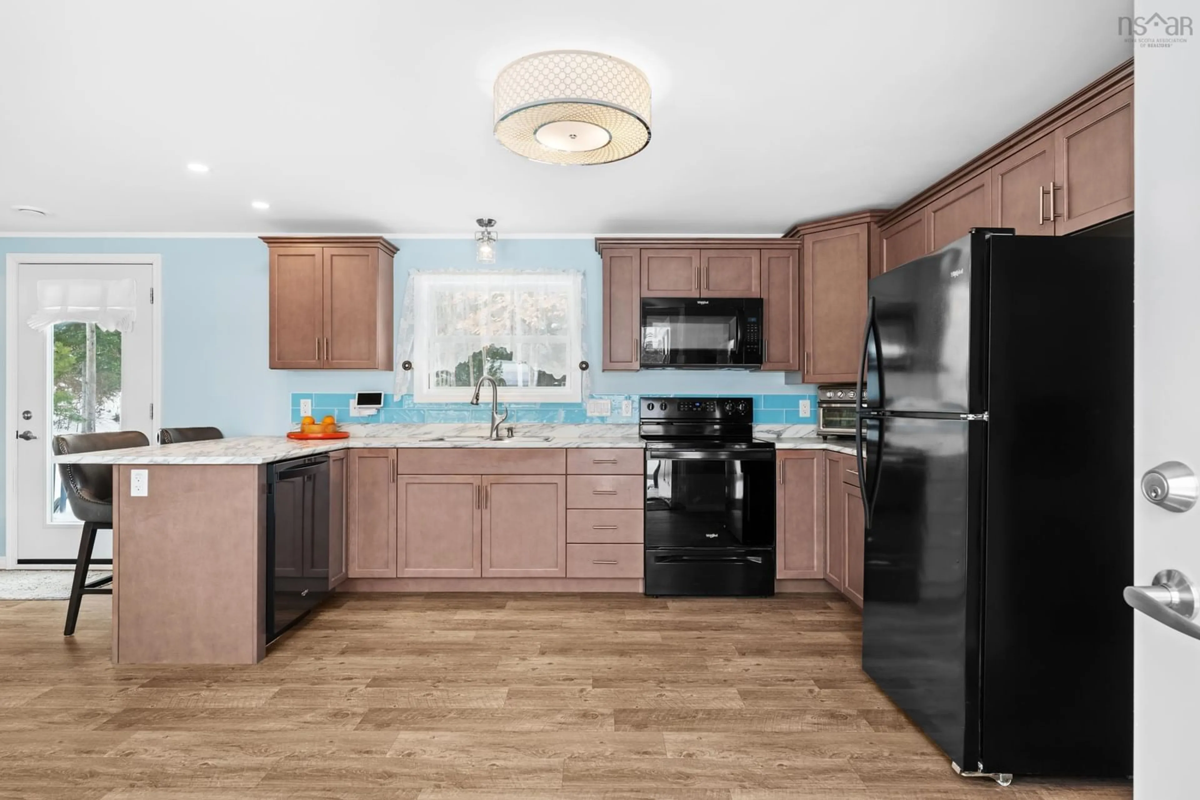 Open concept kitchen, ceramic/tile floor for 73 Denise Dr, Three Mile Plains Nova Scotia B0N 2T0