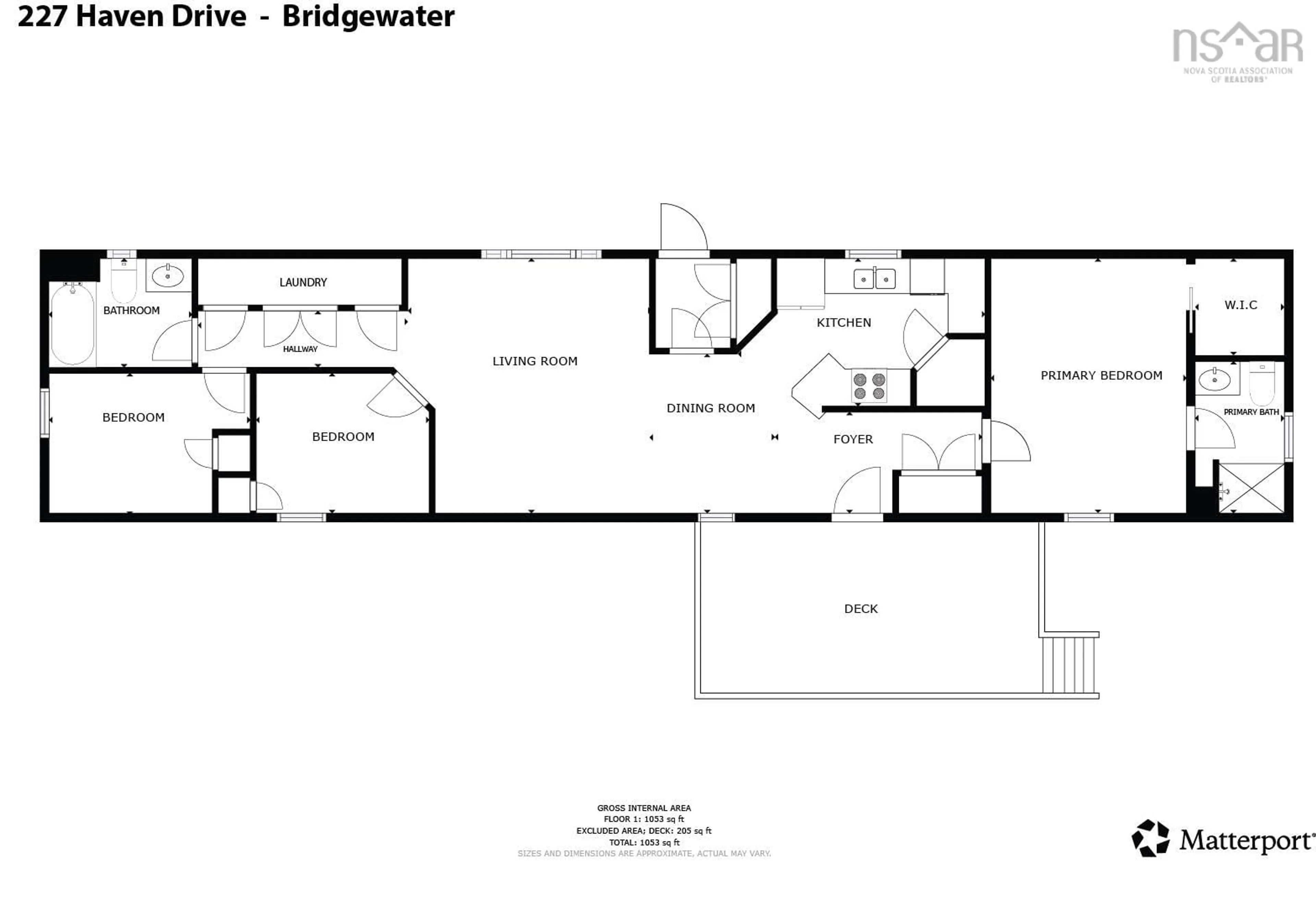 Floor plan for 227 Haven Dr, Bridgewater Nova Scotia B4V 4E4