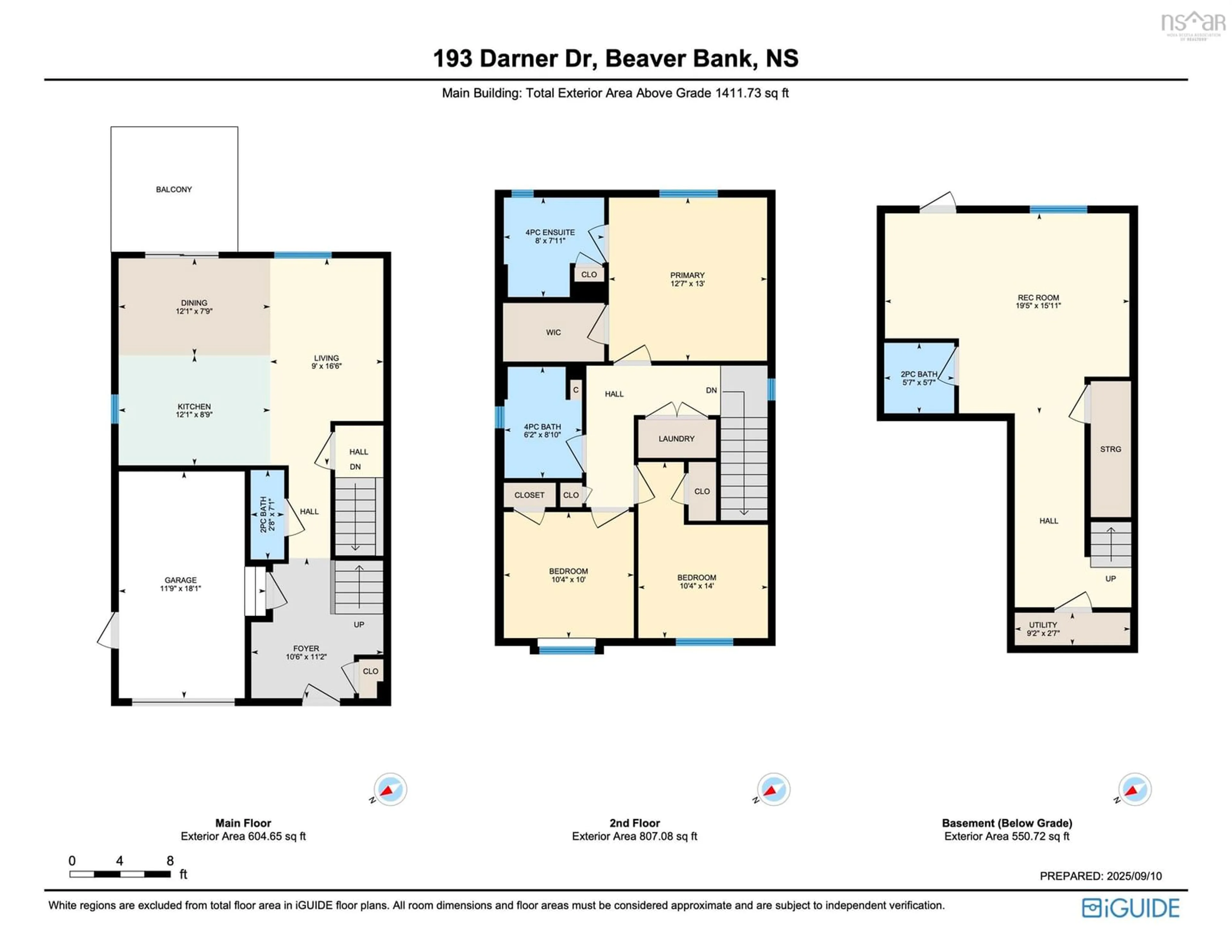 Floor plan for 193 Darner Dr #DA-57, Beaver Bank Nova Scotia B4G 0E2