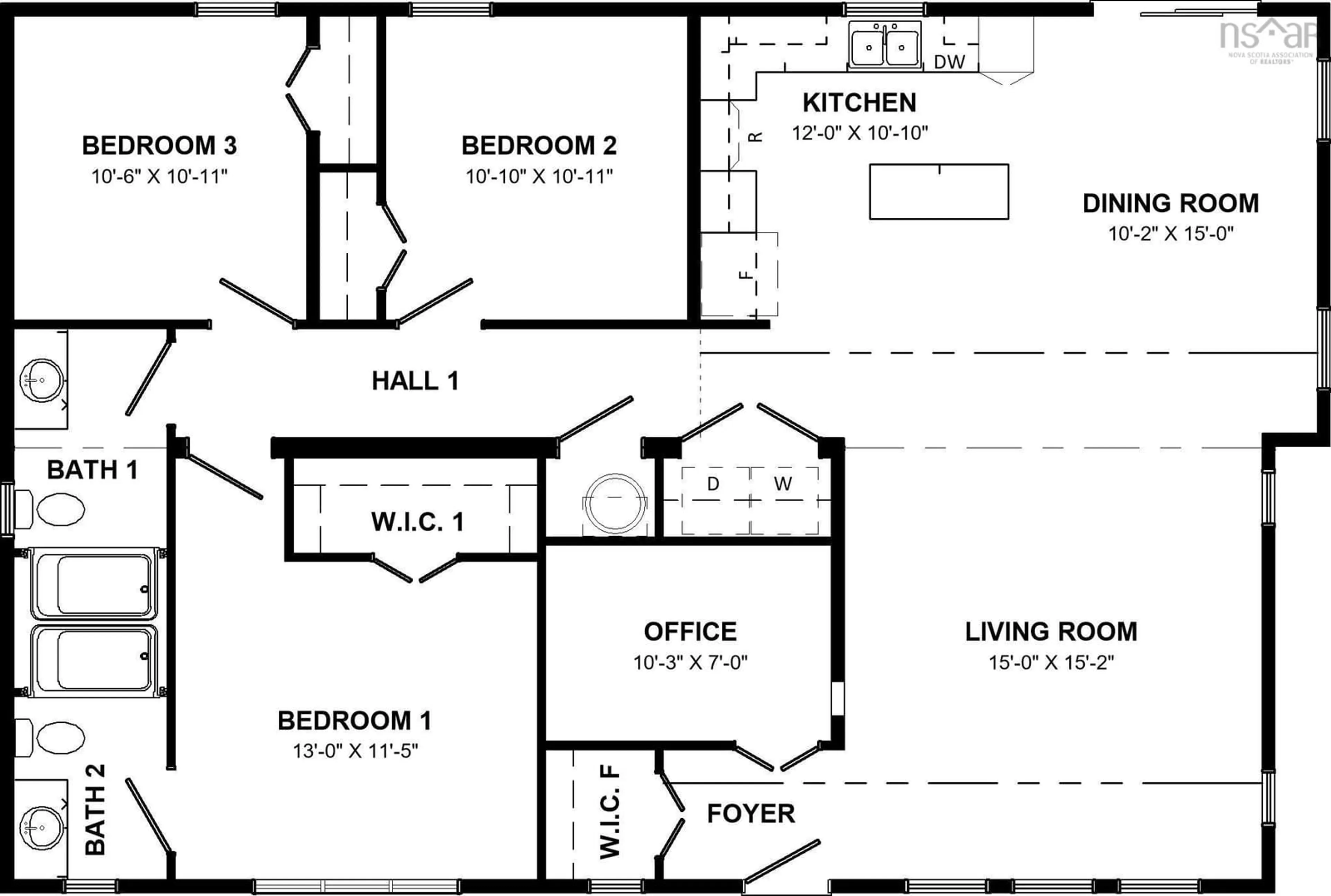 Floor plan for Westside Dr #LOT 13, Wileville Nova Scotia B4V 8V5