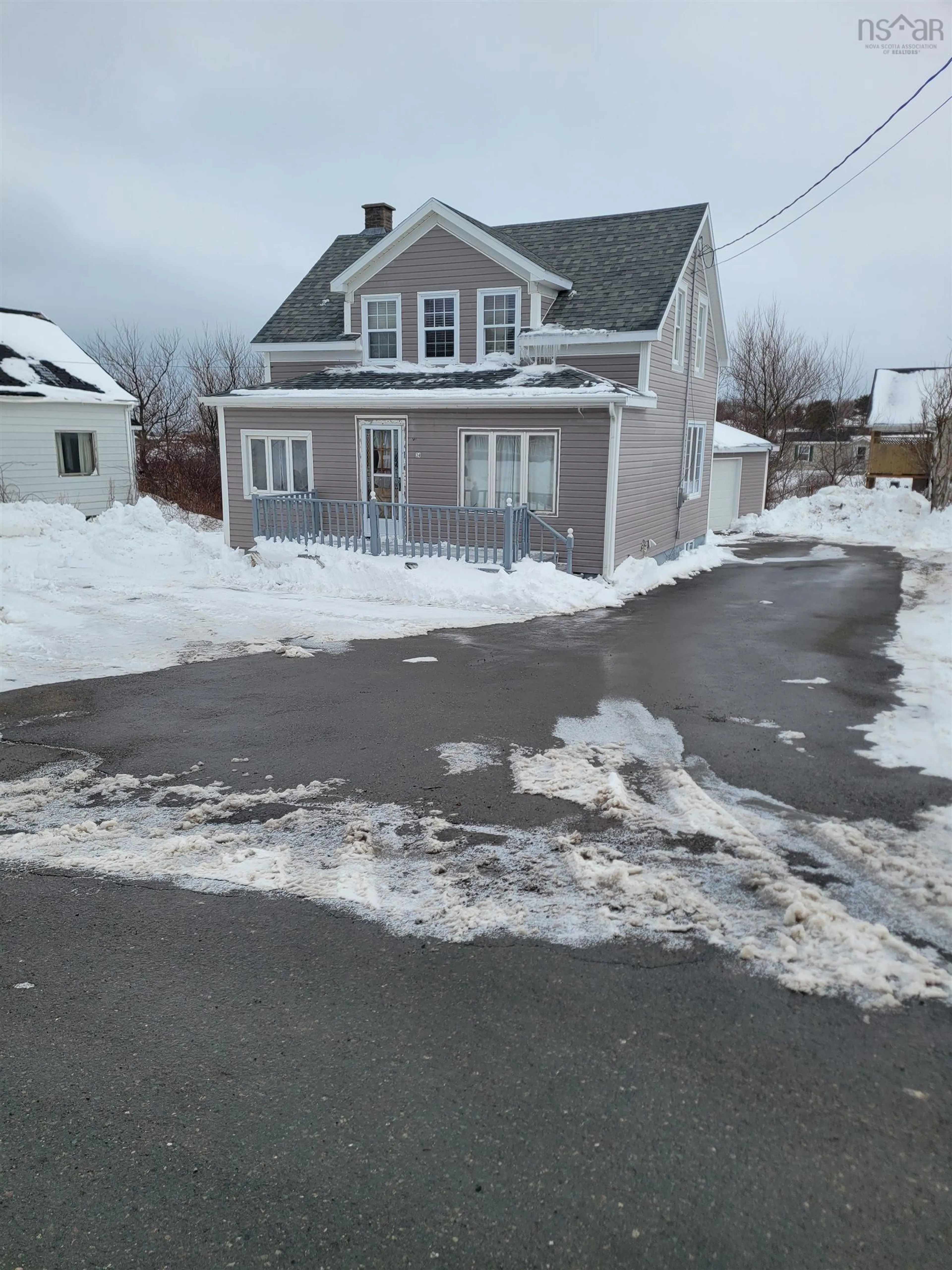 A pic from outside/outdoor area/front of a property/back of a property/a pic from drone, street for 34 Cottage St, Dominion Nova Scotia B1G 1C1