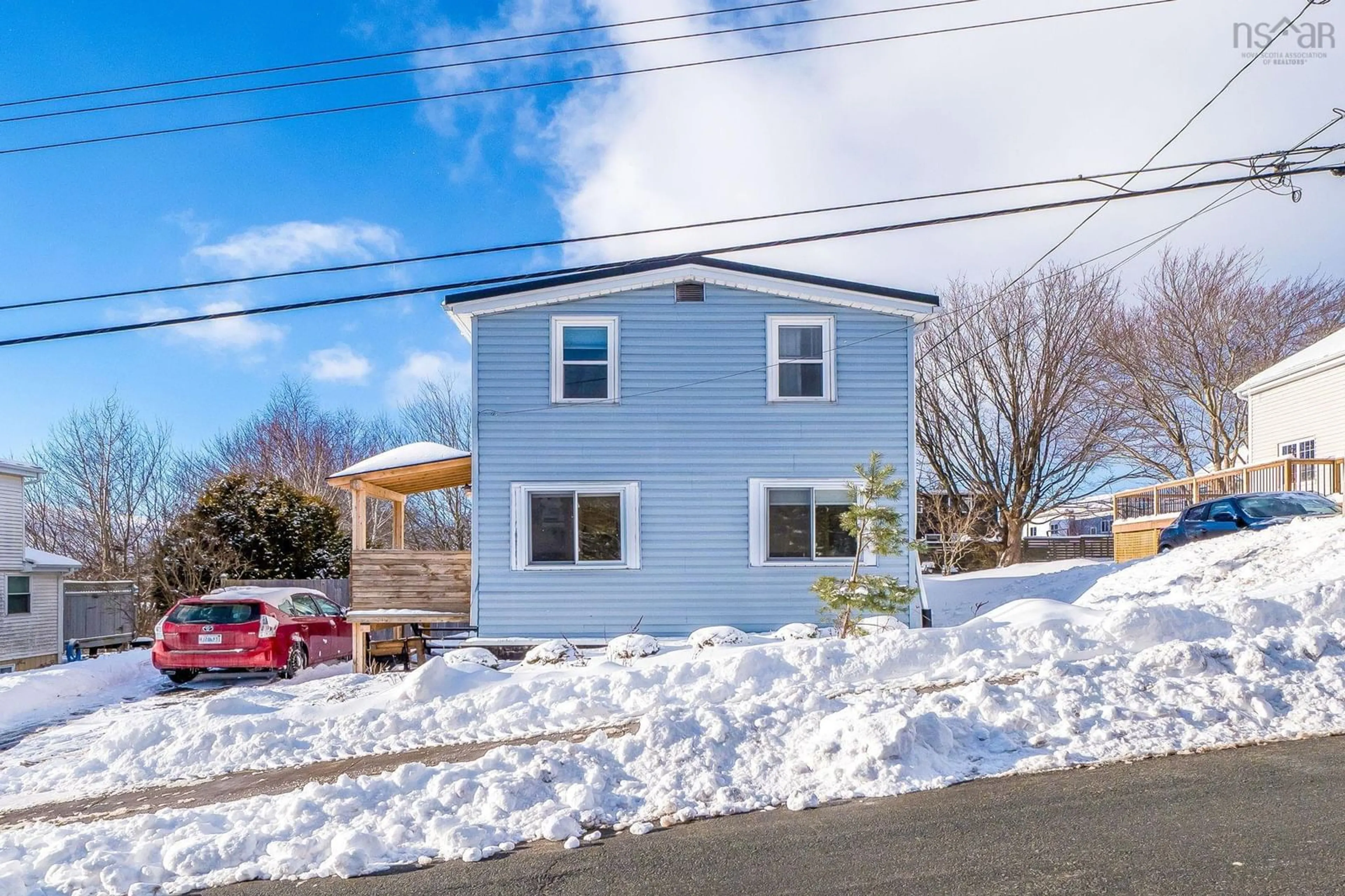 A pic from outside/outdoor area/front of a property/back of a property/a pic from drone, street for 41 Chadwick St, Dartmouth Nova Scotia B2Y 2M2