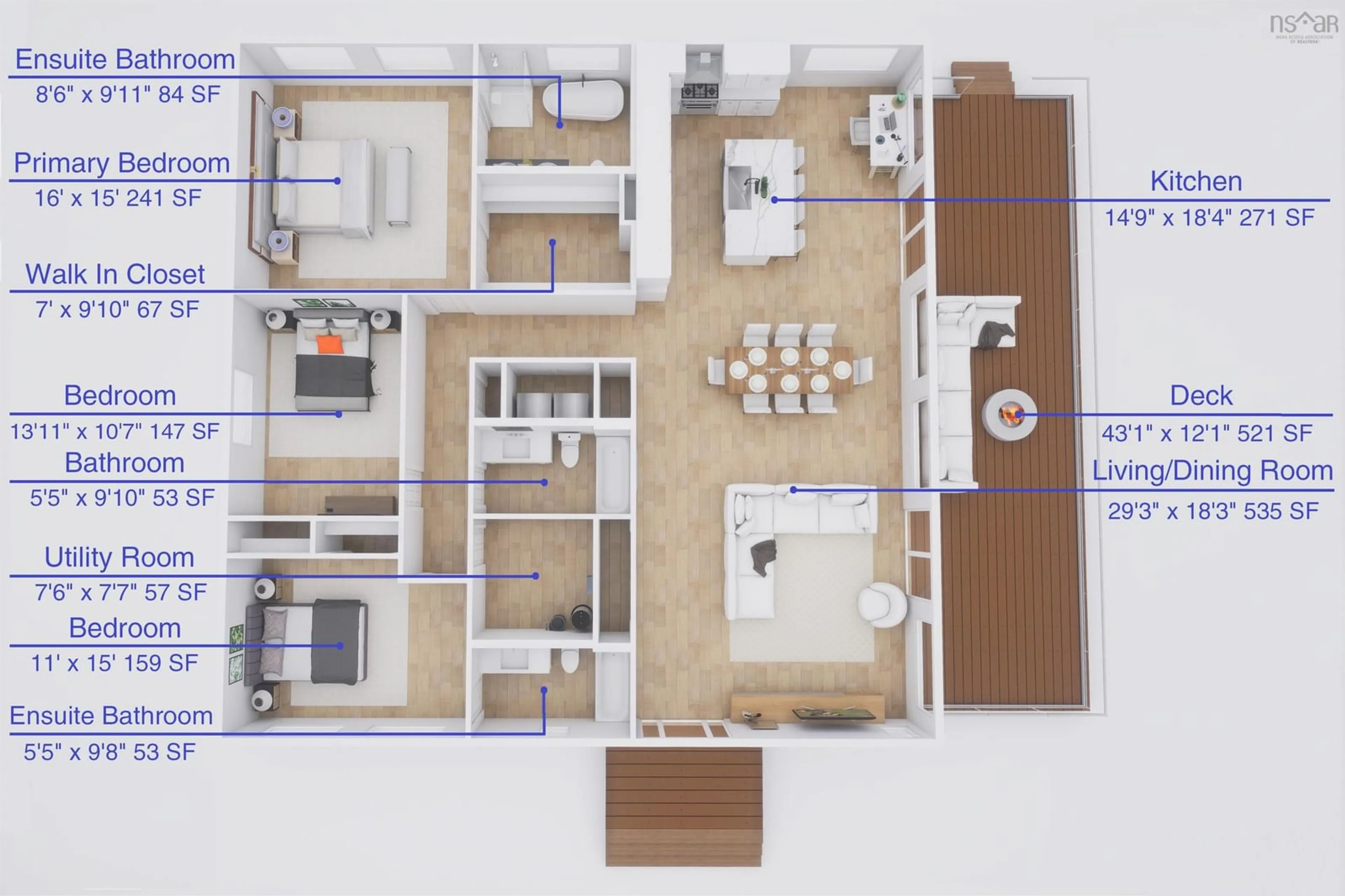 Floor plan for 51 Clayhill Lane, Ketch Harbour Nova Scotia B3V 0E8