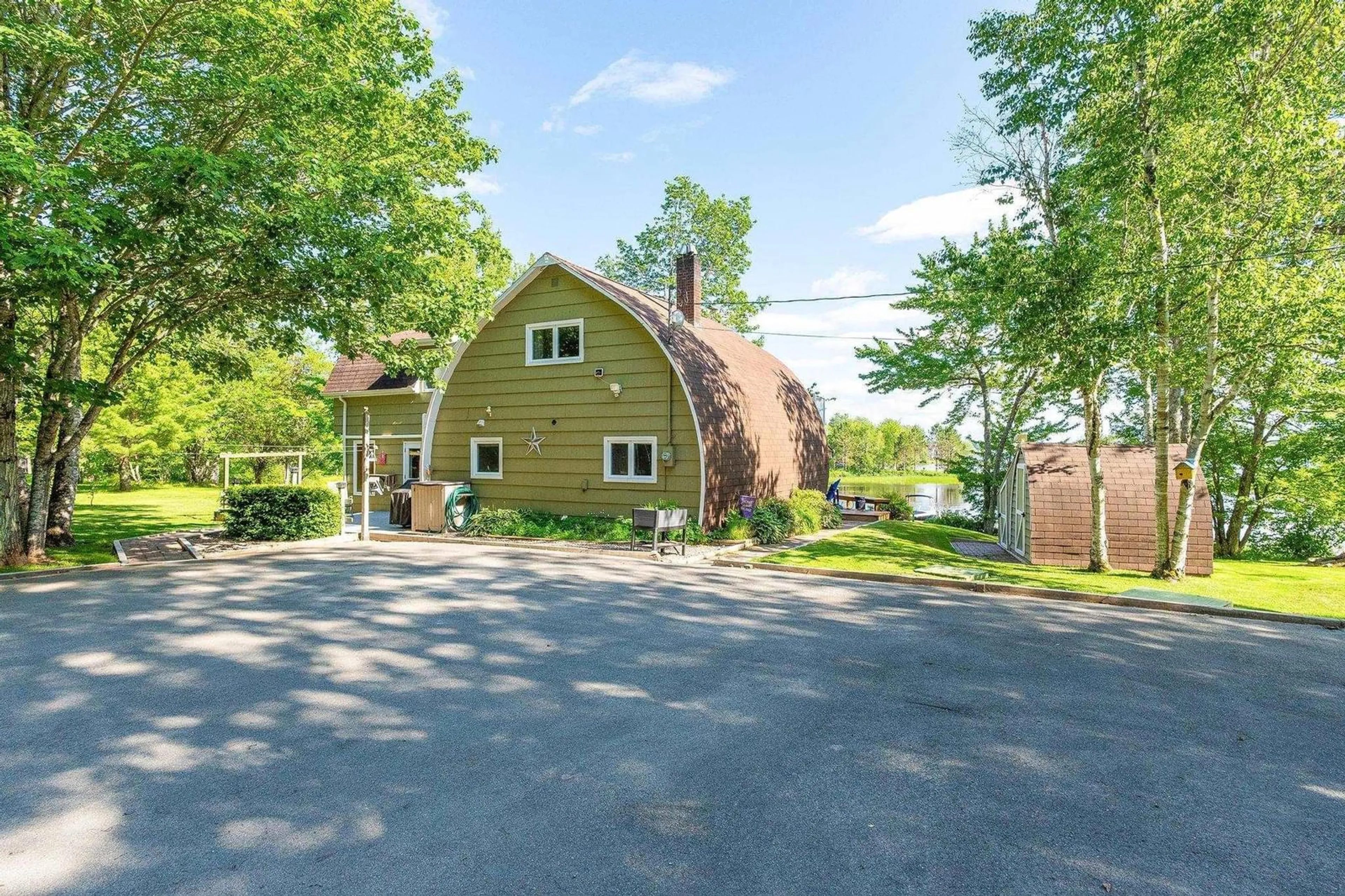 A pic from outside/outdoor area/front of a property/back of a property/a pic from drone, unknown for 183 Lakewood Dr, Shortts Lake Nova Scotia B2N 1C0