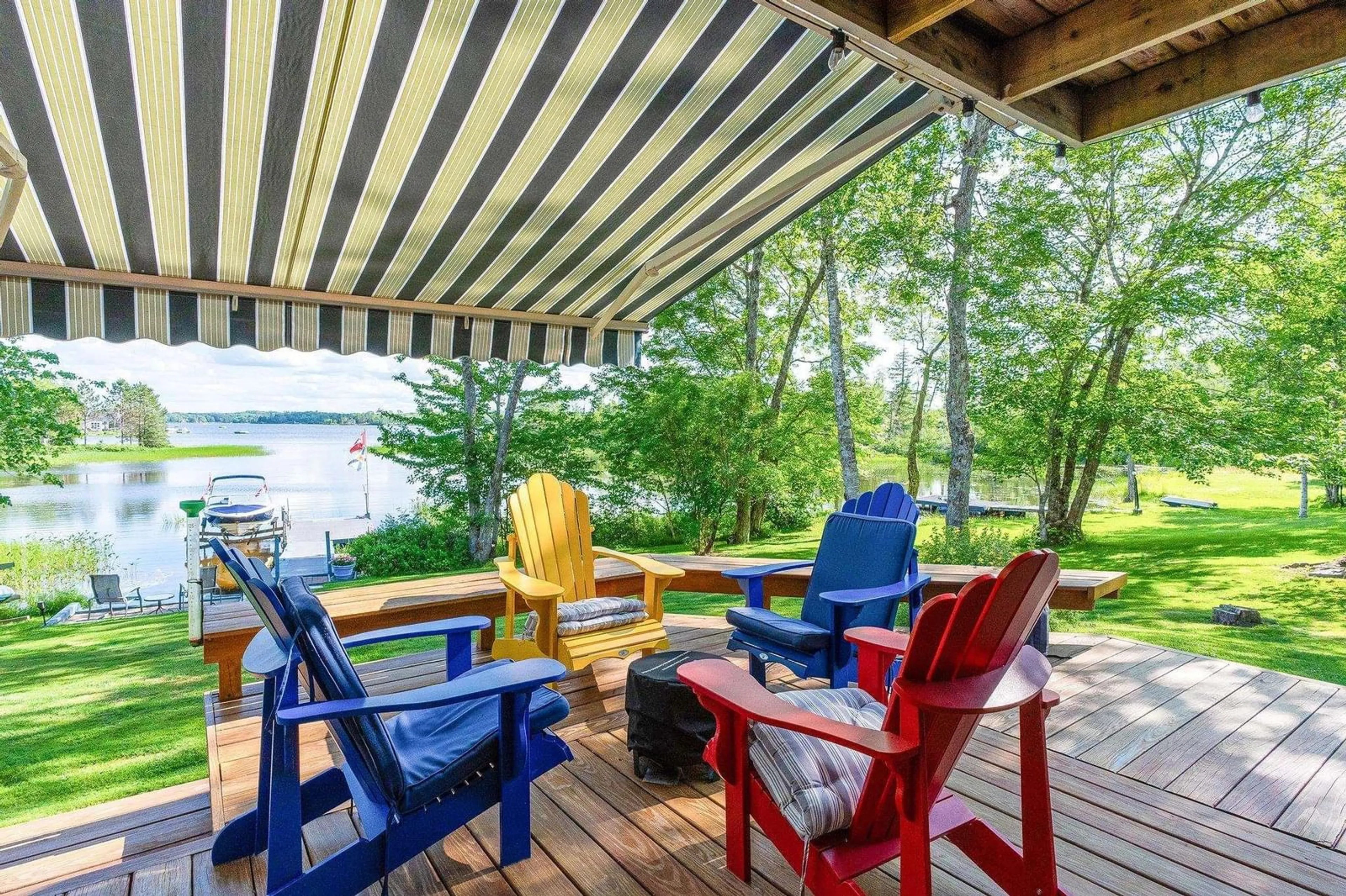 Patio, water/lake/river/ocean view for 183 Lakewood Dr, Shortts Lake Nova Scotia B2N 1C0