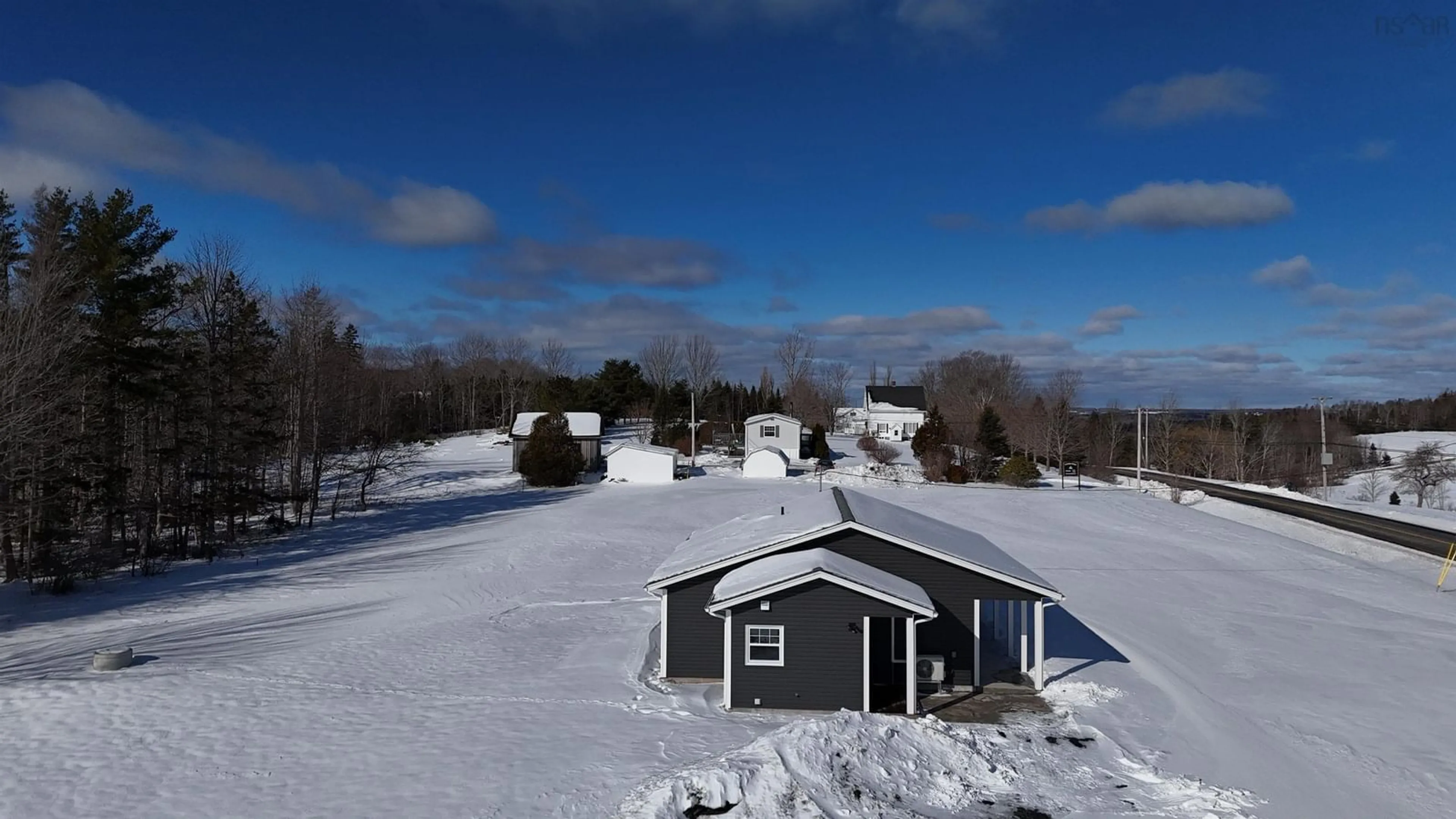 A pic from outside/outdoor area/front of a property/back of a property/a pic from drone, unknown for 3045 Northfield Rd, Upper Northfield Nova Scotia B4V 5T4