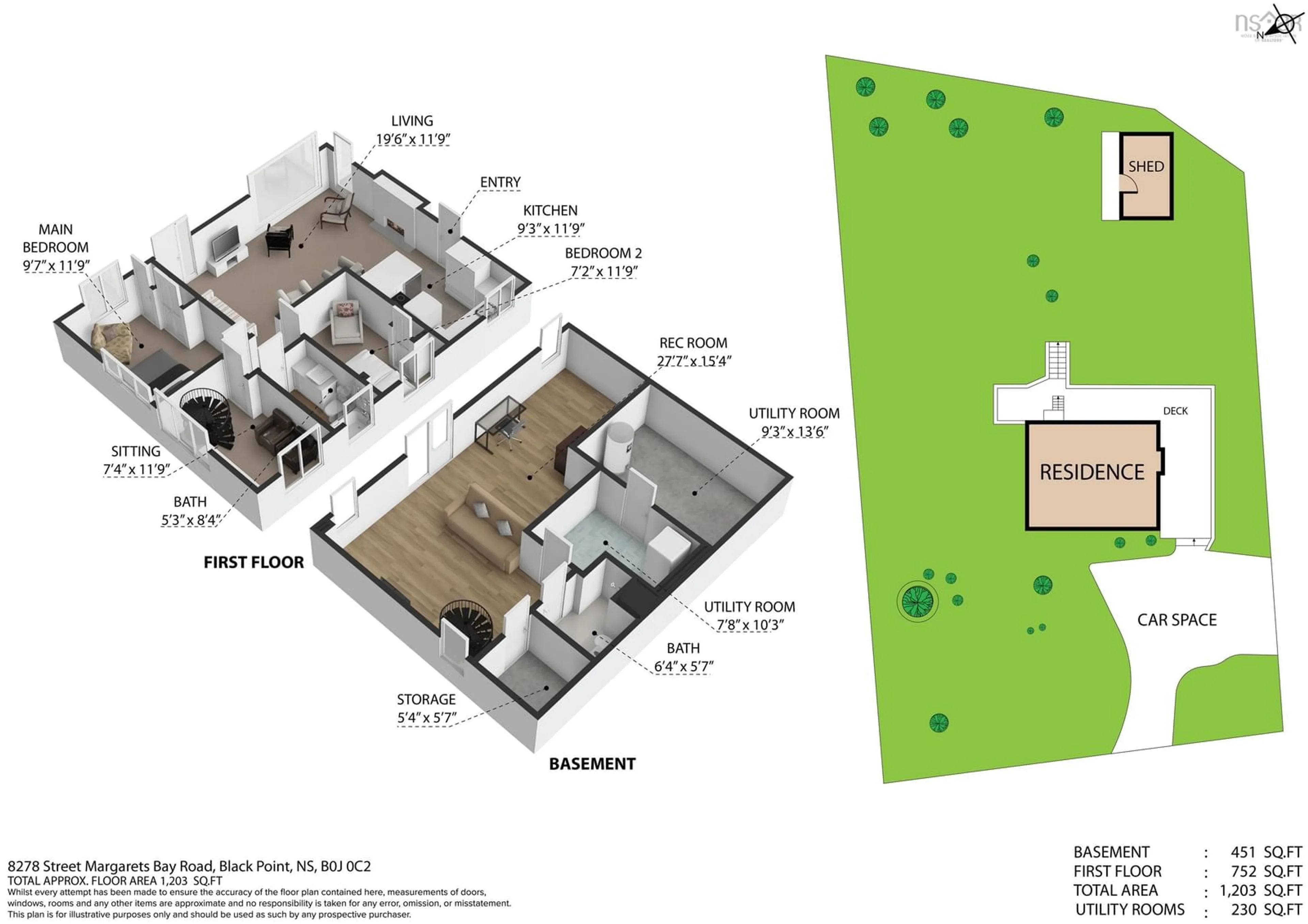 Floor plan for 8278 St Margarets Bay Rd, Black Point Nova Scotia B0J 0C2
