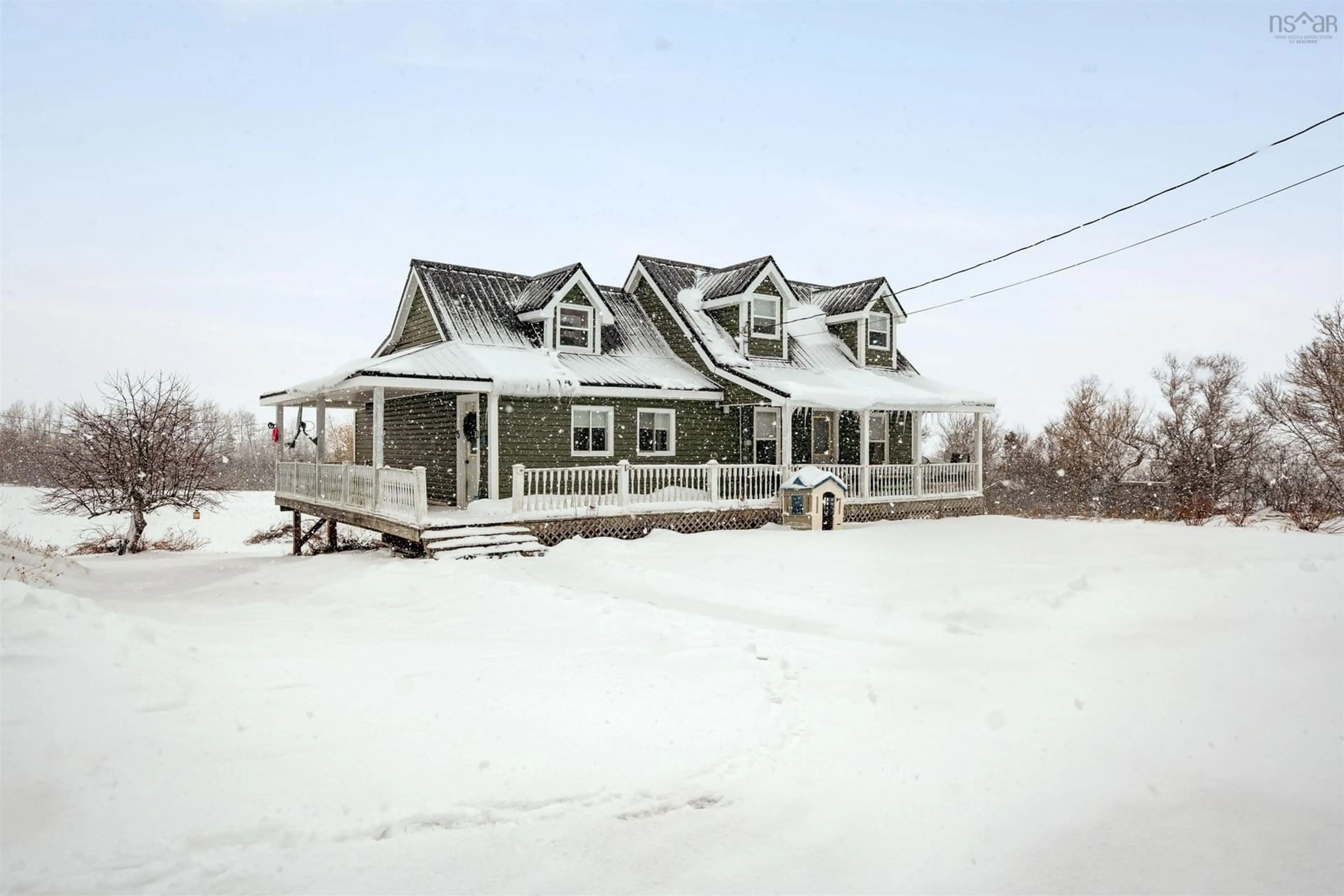 Home with vinyl exterior material, street for 1811 Mountain Rd, River John Nova Scotia B0K 1N0