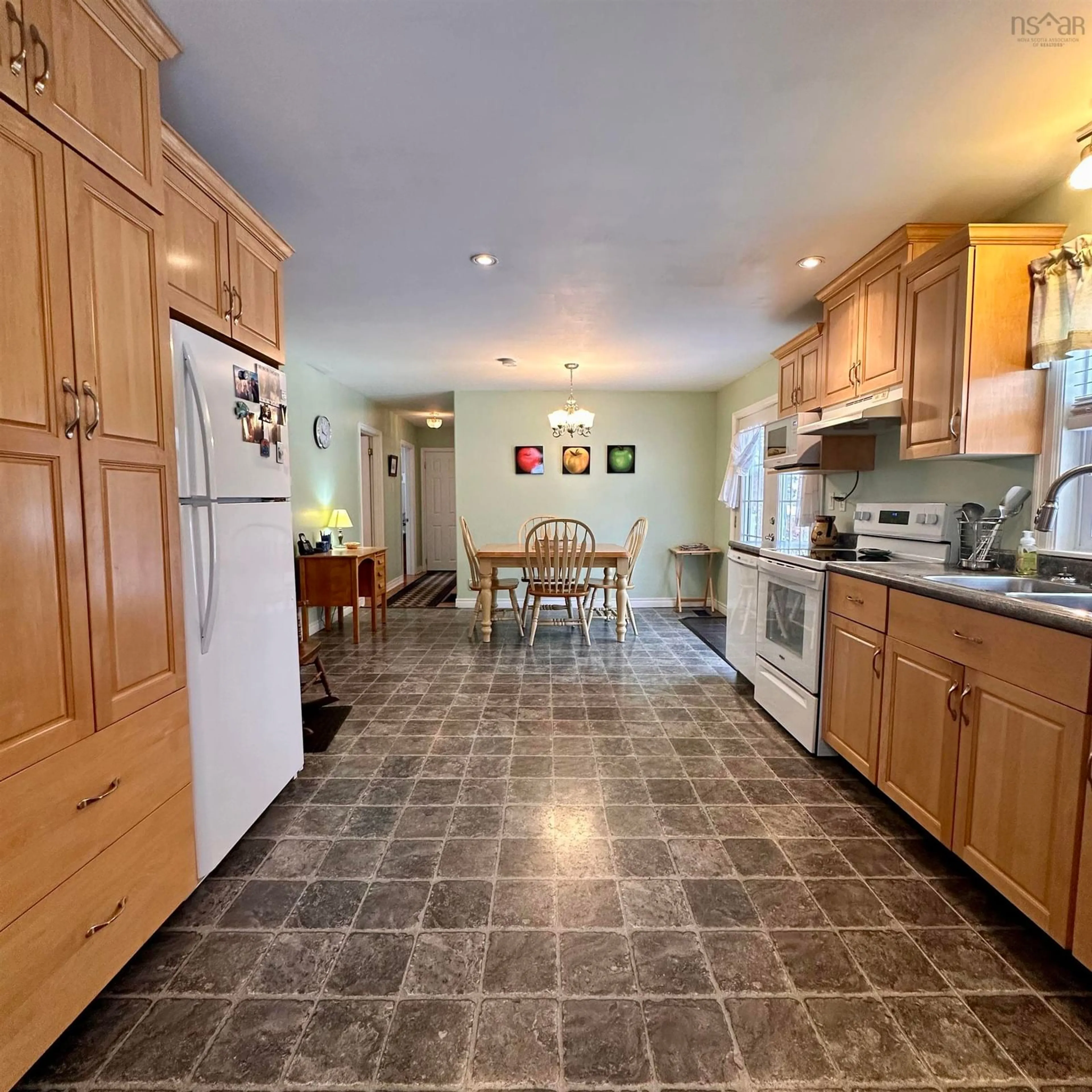 Open concept kitchen, ceramic/tile floor for 213 Alexandra Ave, Bridgewater Nova Scotia B4V 1H7