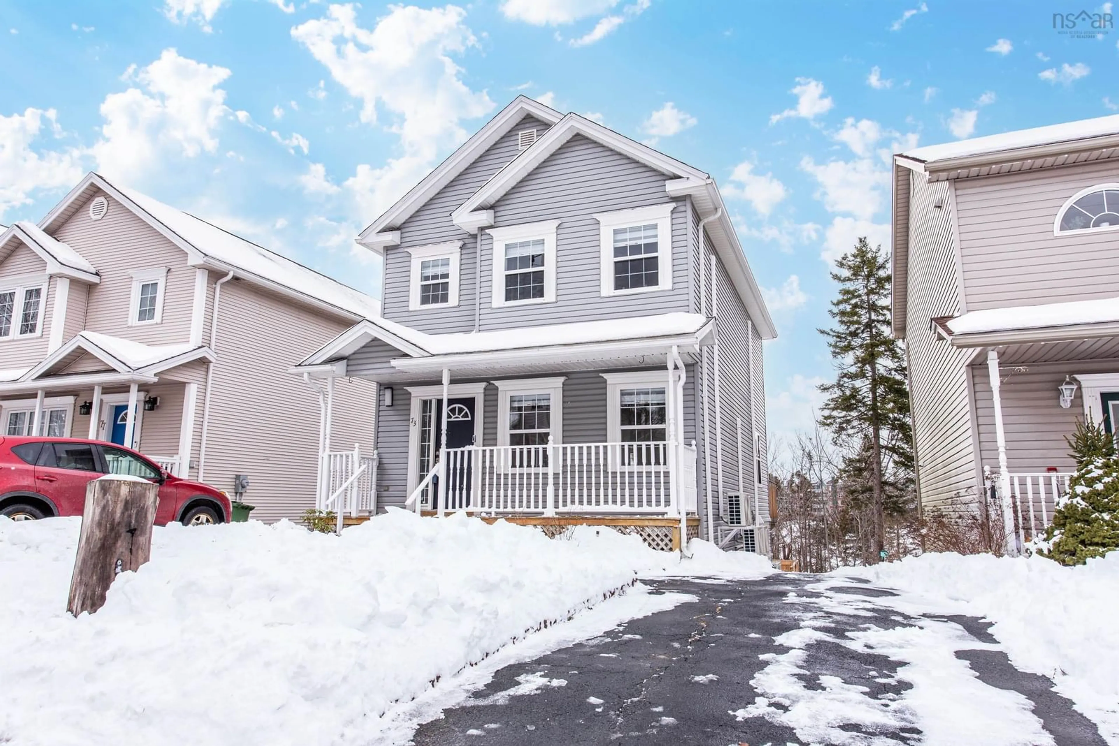 Home with vinyl exterior material, street for 73 Red Fern Terr, Halifax Nova Scotia B3S 1K8