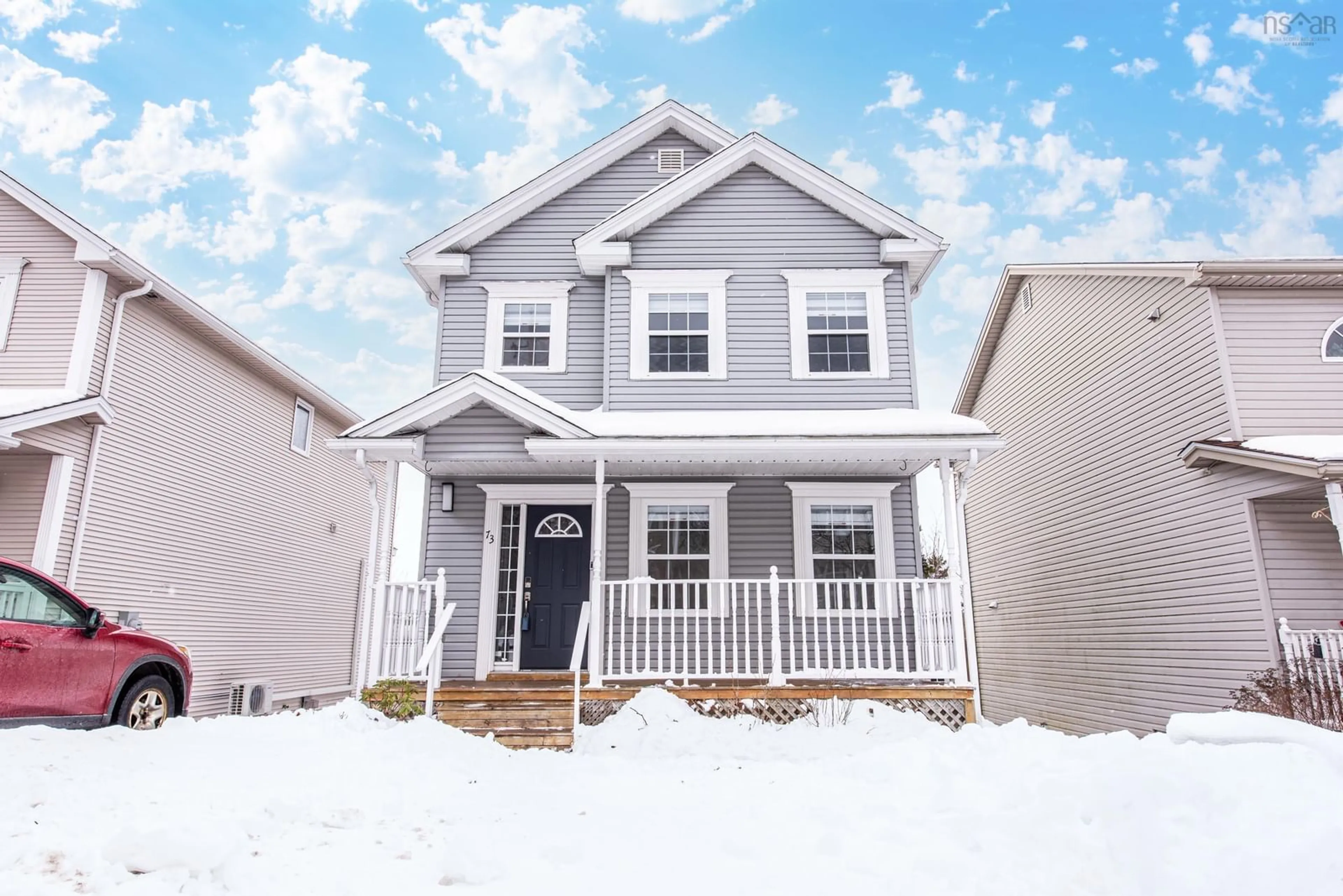 Home with vinyl exterior material, street for 73 Red Fern Terr, Halifax Nova Scotia B3S 1K8