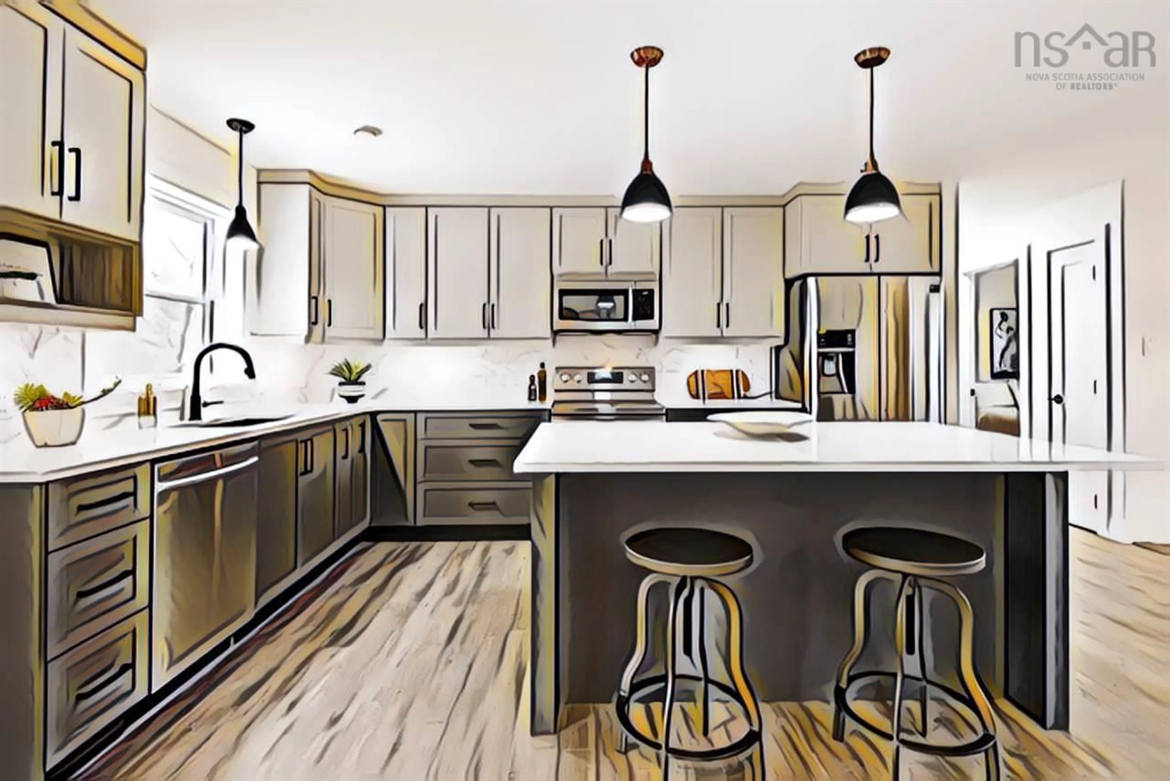 Contemporary kitchen, unknown for Old Guysborough Rd #Lot 5, Devon Nova Scotia B3T 1X4