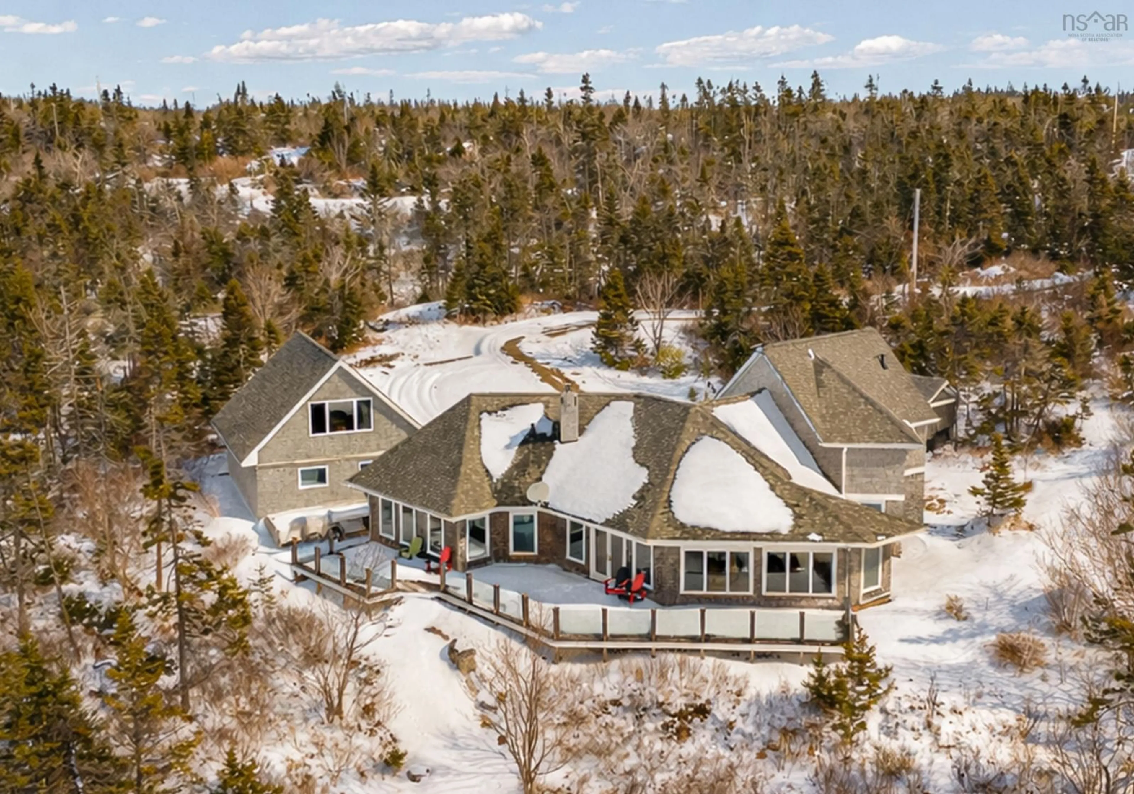 A pic from outside/outdoor area/front of a property/back of a property/a pic from drone, mountain view for 108 Ocean Gate Dr, Northwest Cove Nova Scotia B0J 1T0