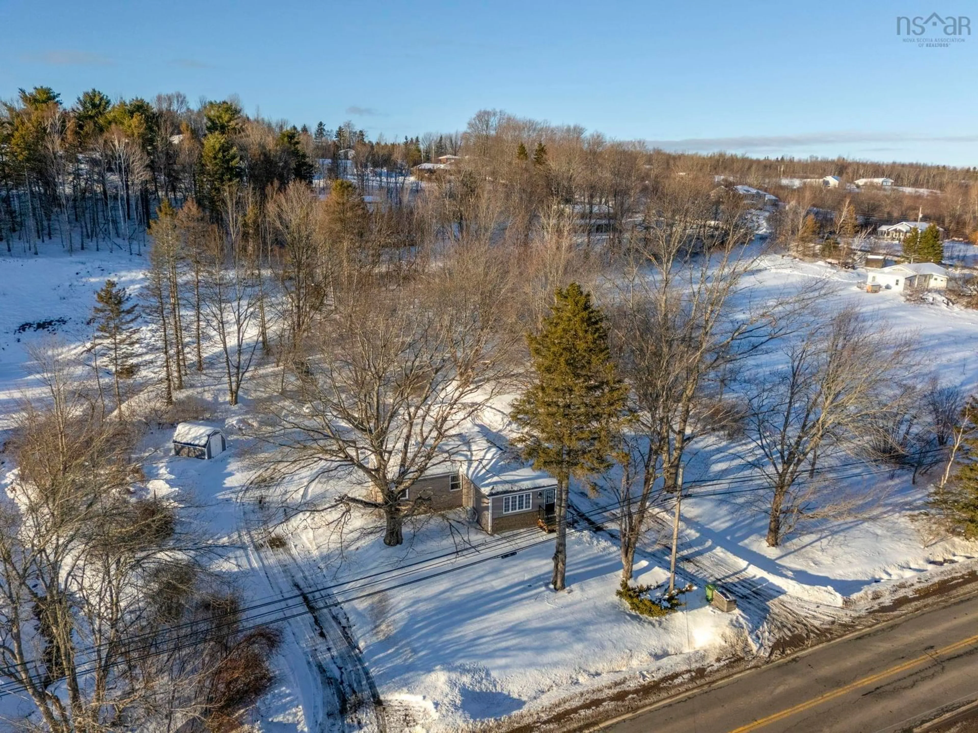 A pic from outside/outdoor area/front of a property/back of a property/a pic from drone, water/lake/river/ocean view for 5029 12 Hwy, North Alton Nova Scotia B4N 3V8
