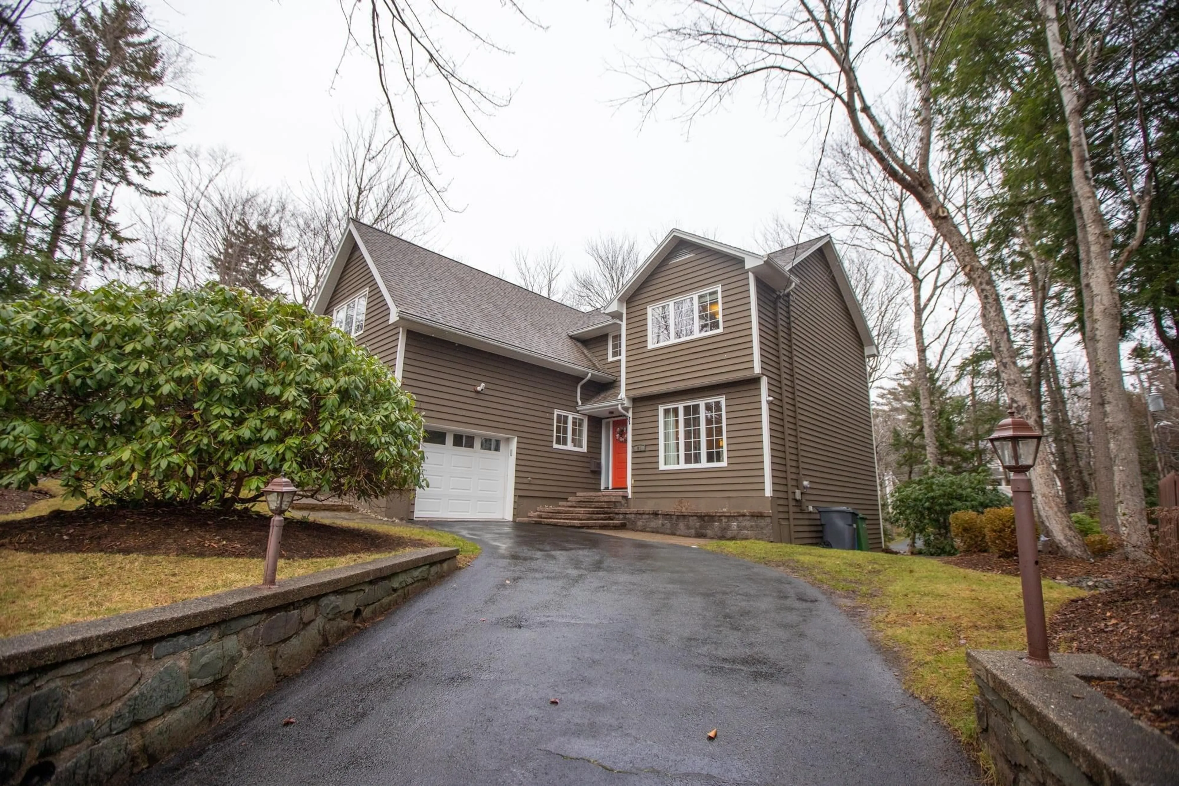 Home with vinyl exterior material, street for 21 Forest Lane, Bedford Nova Scotia B4A 1H8