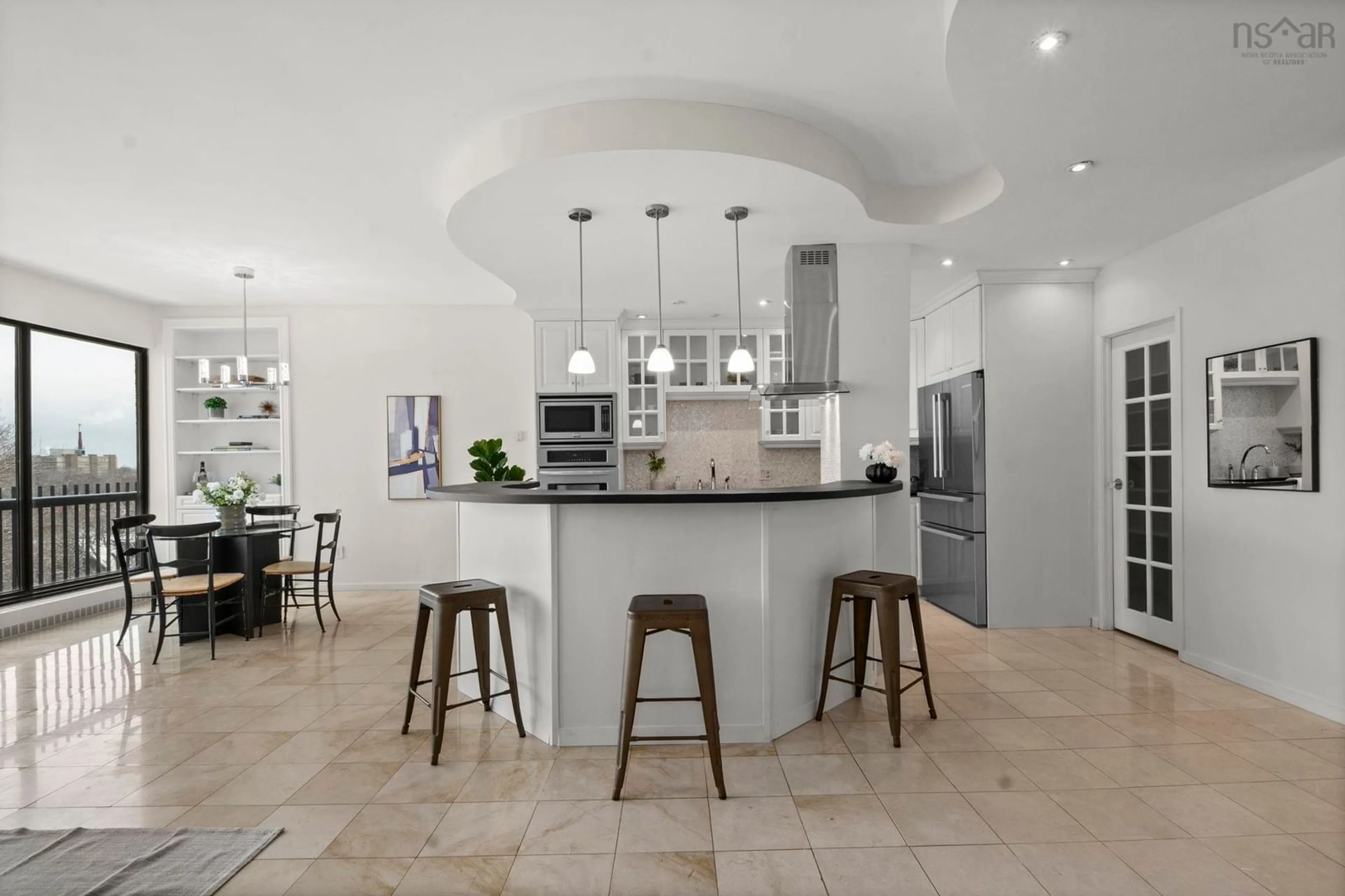 Contemporary kitchen, ceramic/tile floor for 6095 Coburg Rd #504, Halifax Nova Scotia B3H 4K1