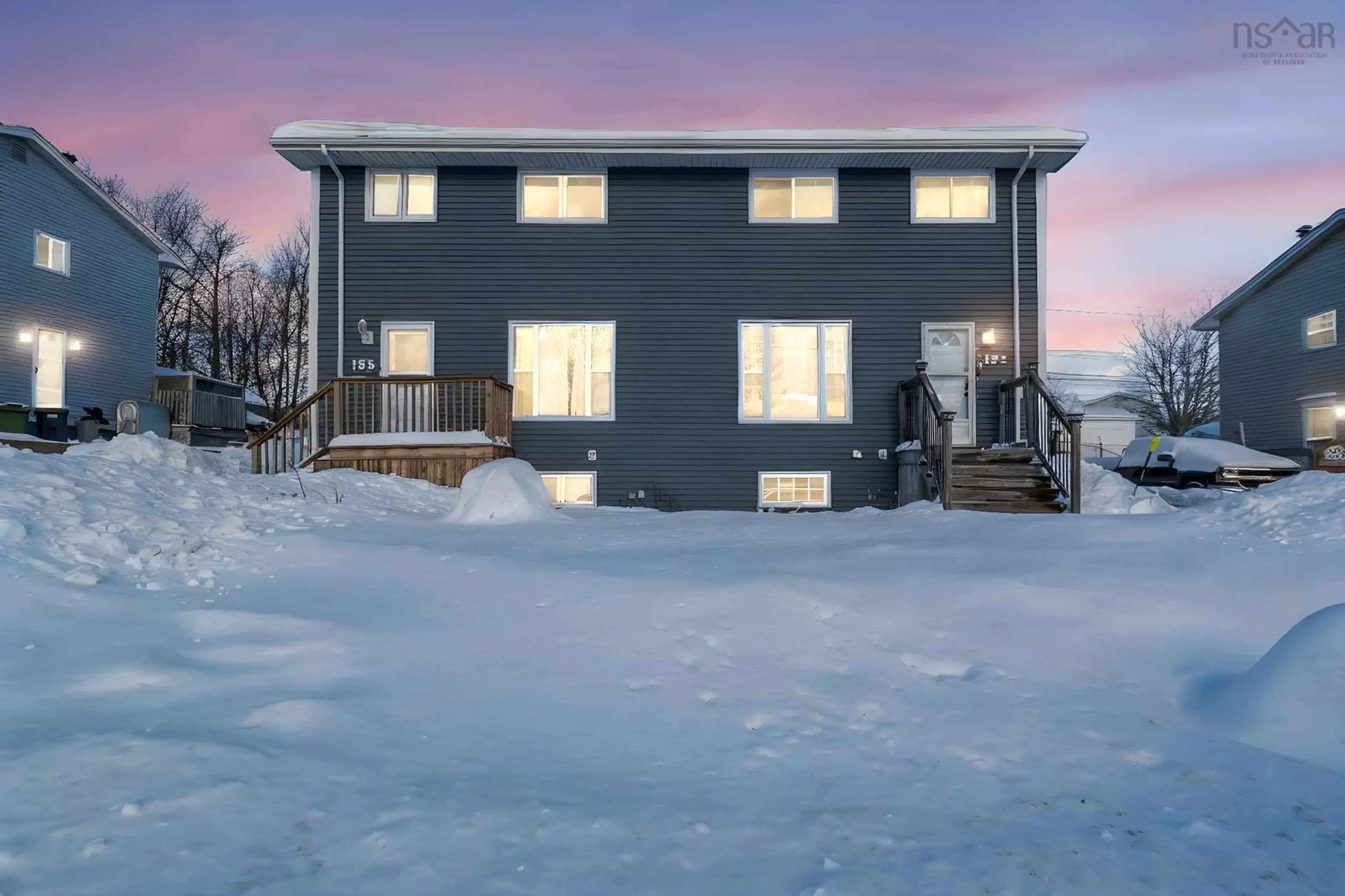 A pic from outside/outdoor area/front of a property/back of a property/a pic from drone, unknown for 155 Stokil Dr, Sackville Nova Scotia B4C 2V5