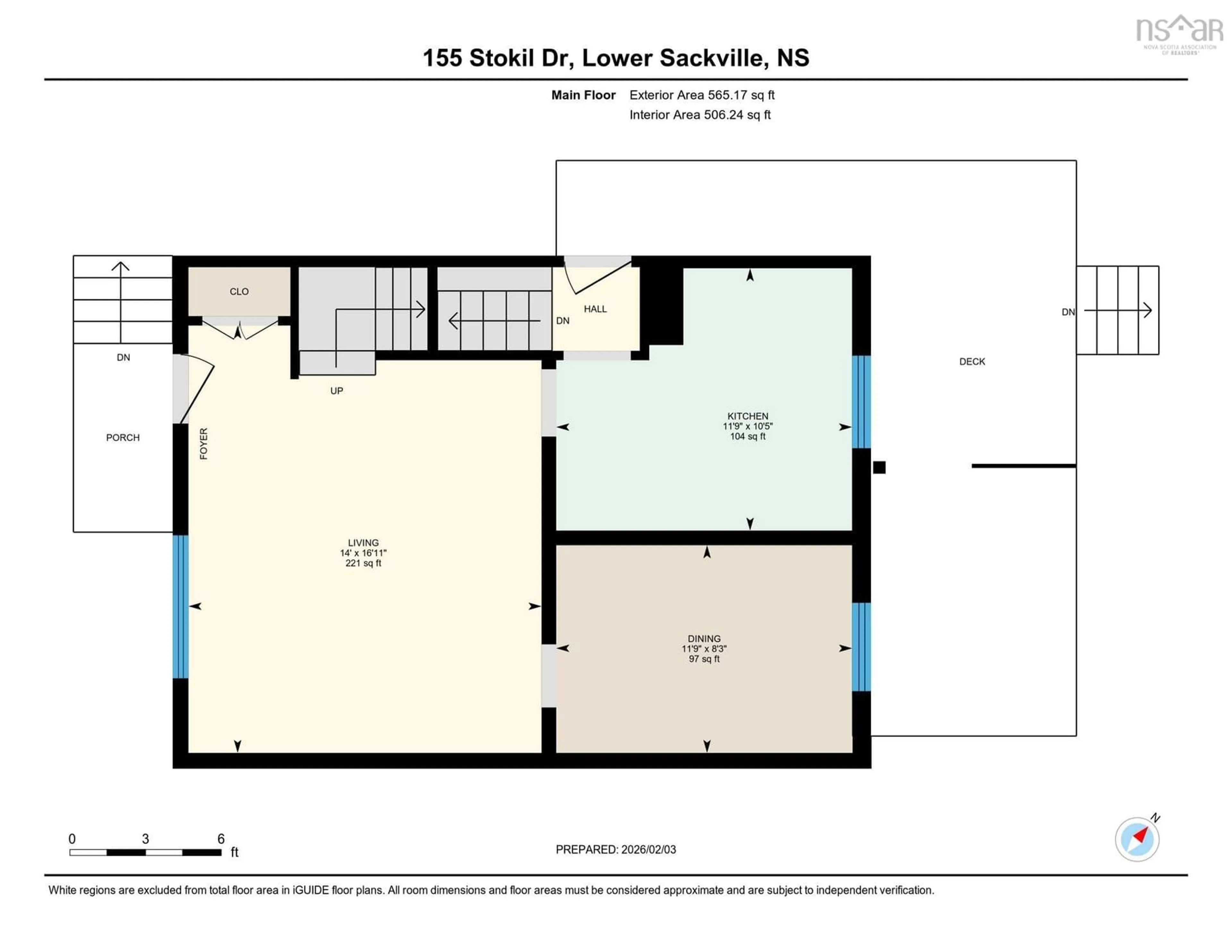 Floor plan for 155 Stokil Dr, Sackville Nova Scotia B4C 2V5