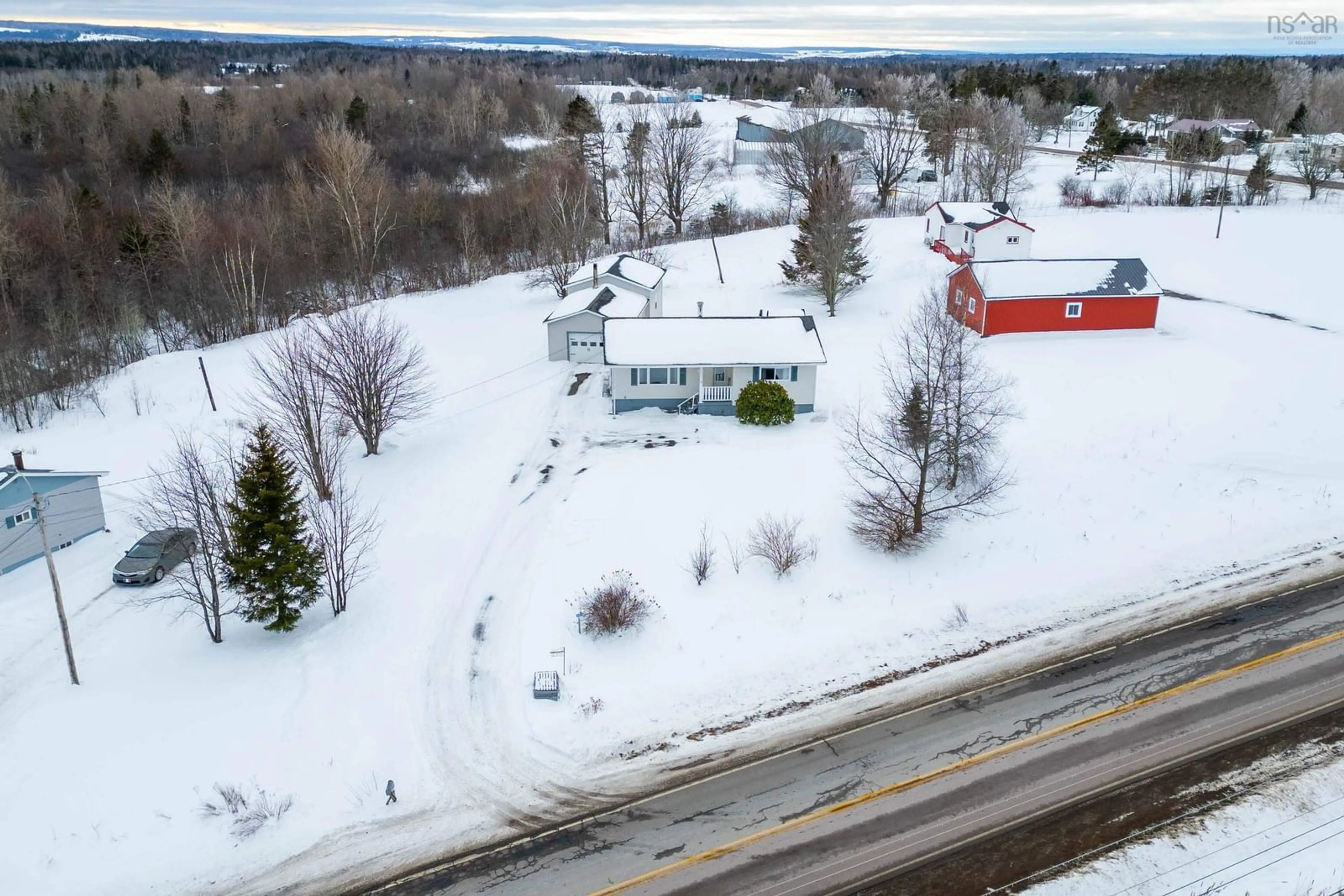A pic from outside/outdoor area/front of a property/back of a property/a pic from drone, unknown for 482 Highway 204, Brookdale Nova Scotia B4H 3Y1