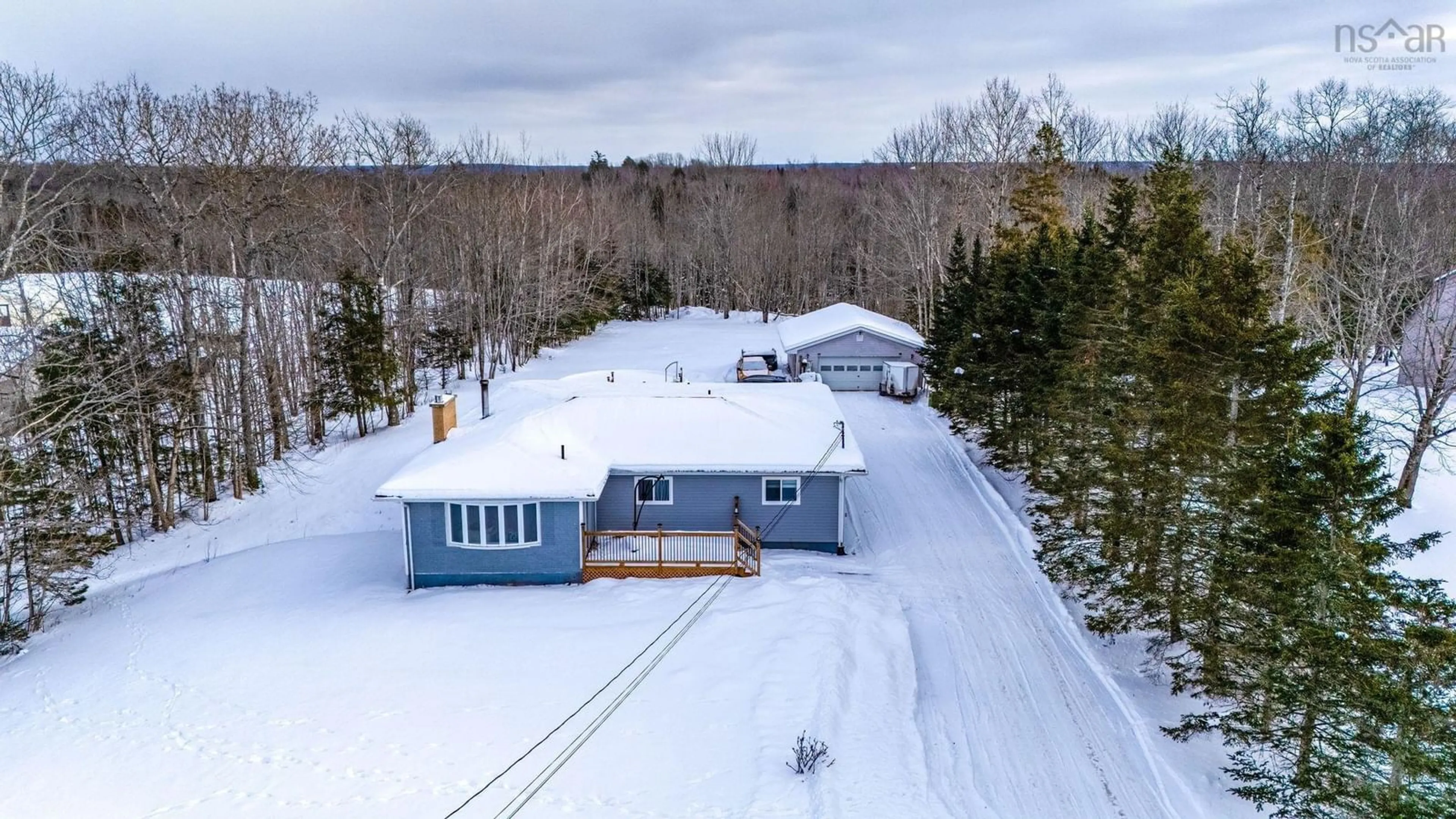 A pic from outside/outdoor area/front of a property/back of a property/a pic from drone, unknown for 218 St Andrews St, Stewiacke Nova Scotia B0N 2J0