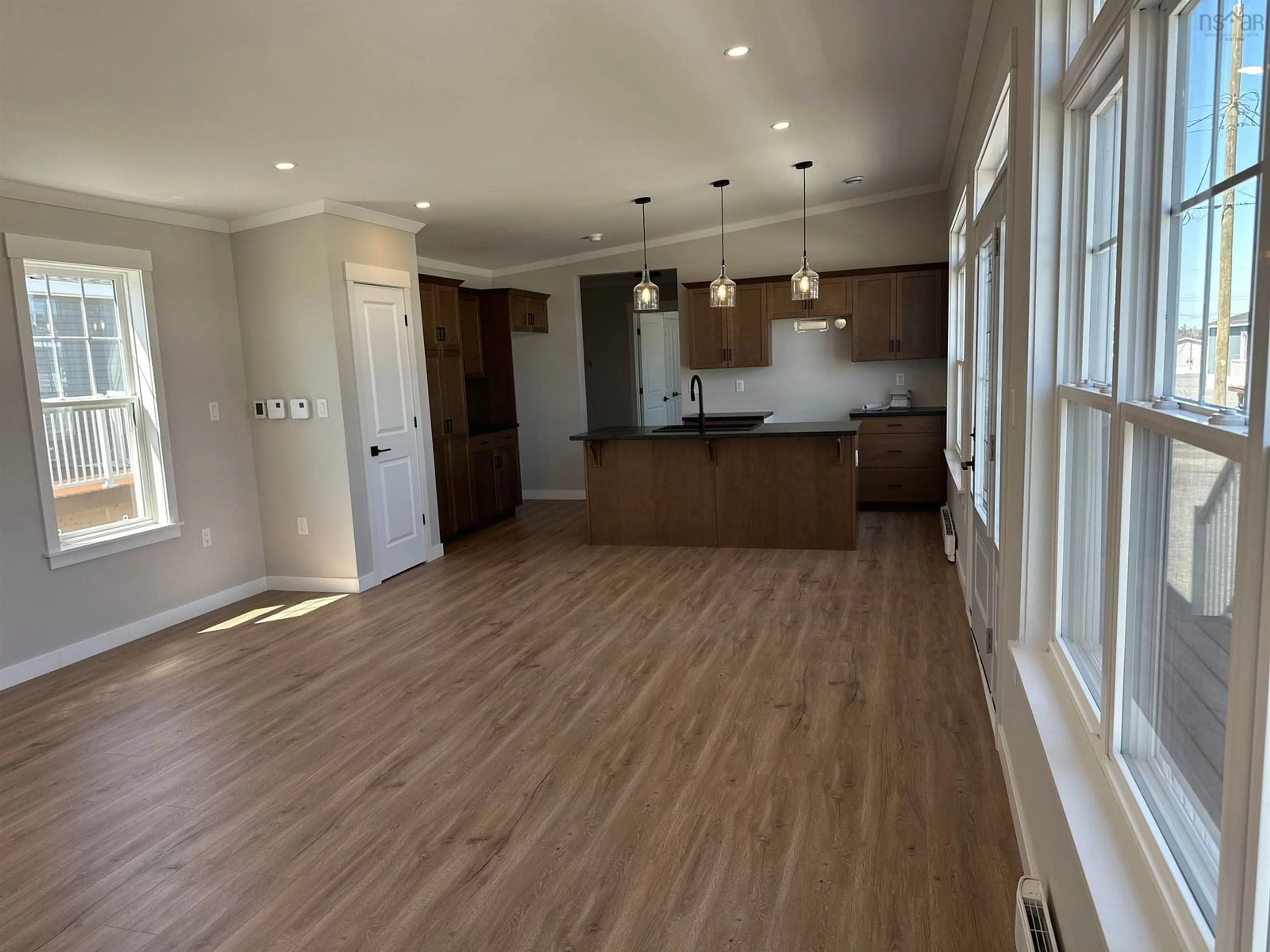 Open concept kitchen, wood/laminate floor for Lot 502 Ludlow Crt, Elmsdale Nova Scotia B2S 0H4