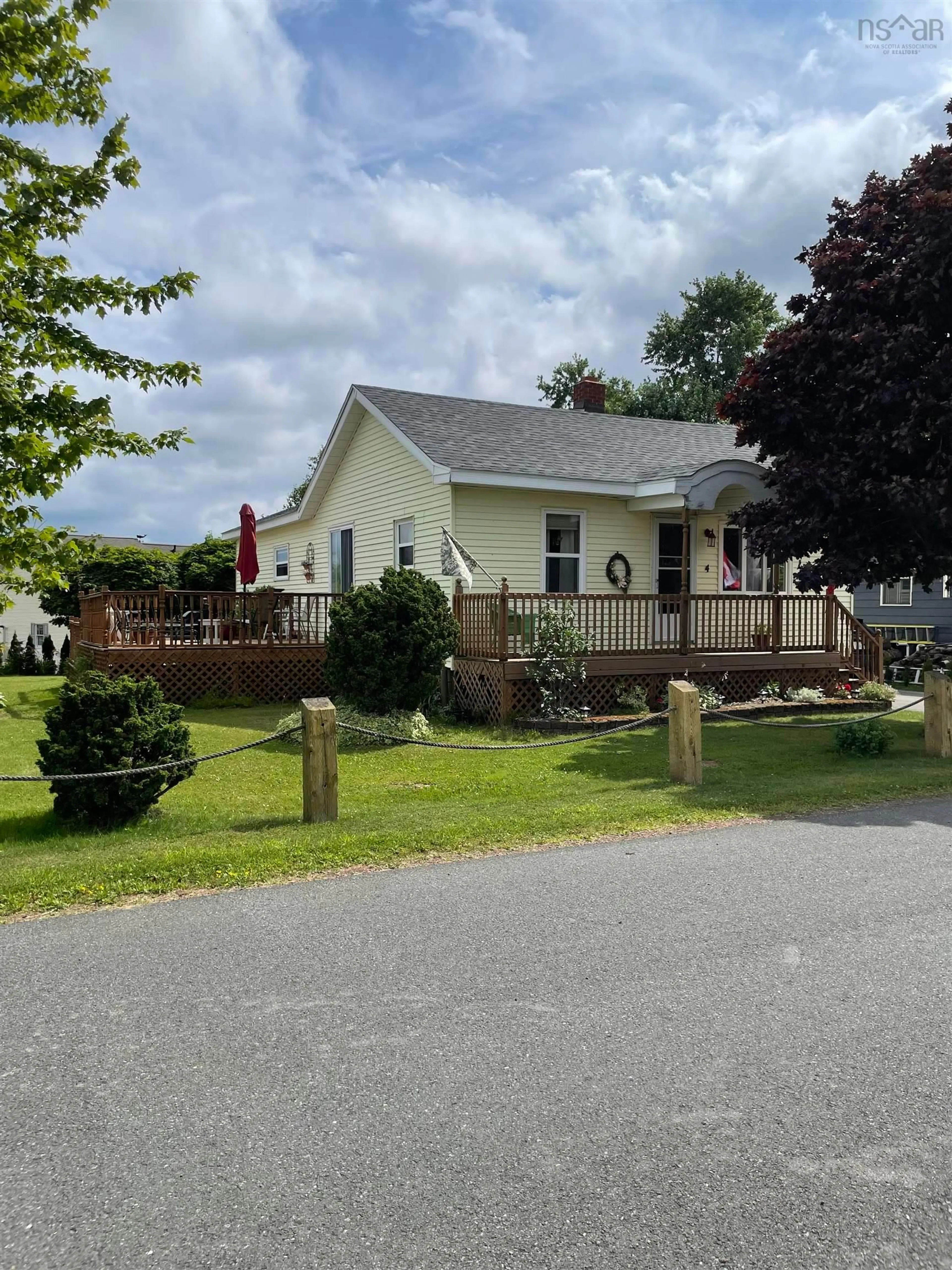 A pic from outside/outdoor area/front of a property/back of a property/a pic from drone, street for 16 D Macisaac Road, Post Road Nova Scotia B2G 2J9