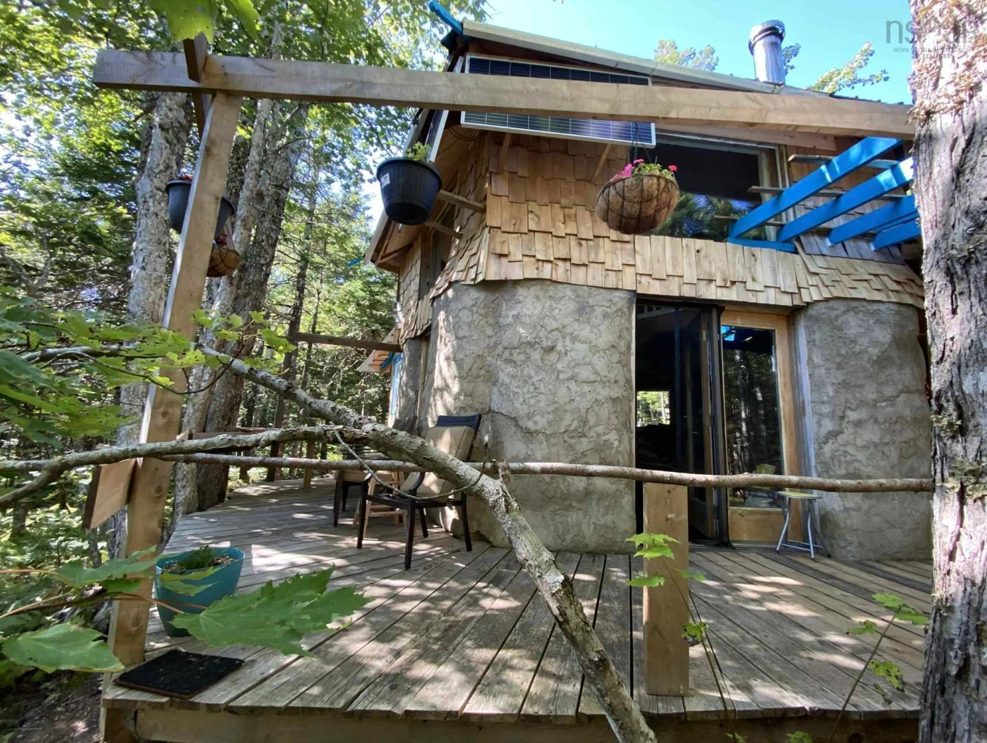 Patio, forest/trees view for 143 Cedar Dr, Cape George Estates Nova Scotia B0E 3B0