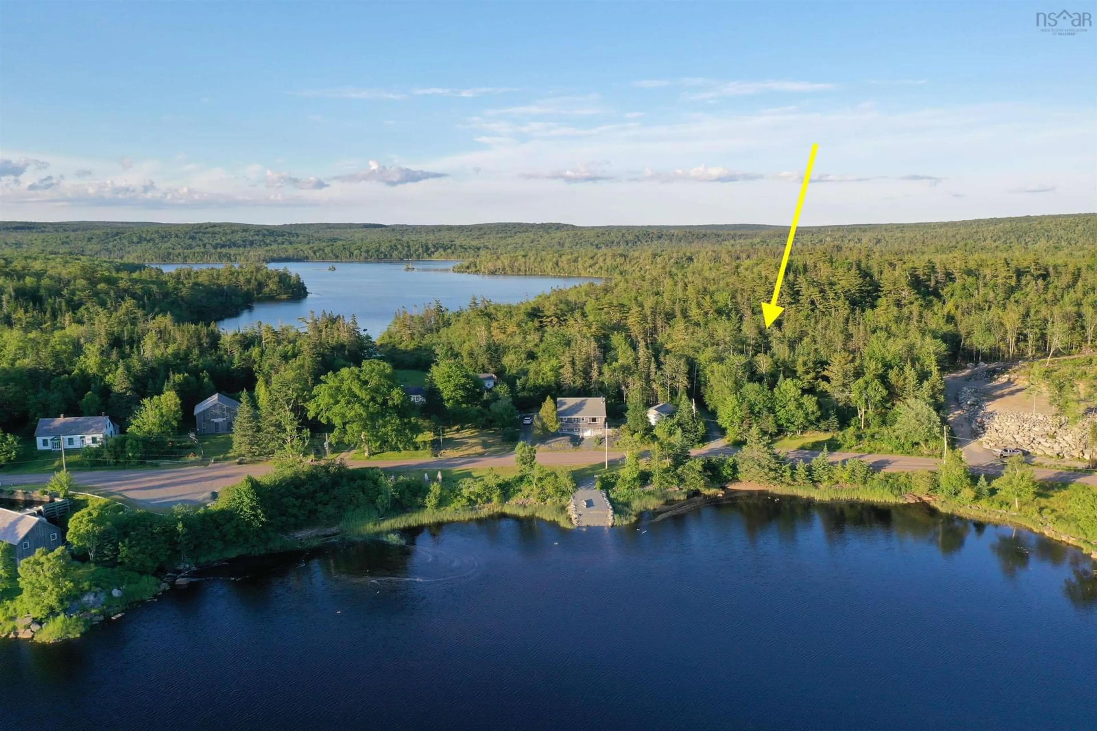 A pic from outside/outdoor area/front of a property/back of a property/a pic from drone, water/lake/river/ocean view for 4014 Sonora Rd, Sherbrooke Nova Scotia B0J 3C0