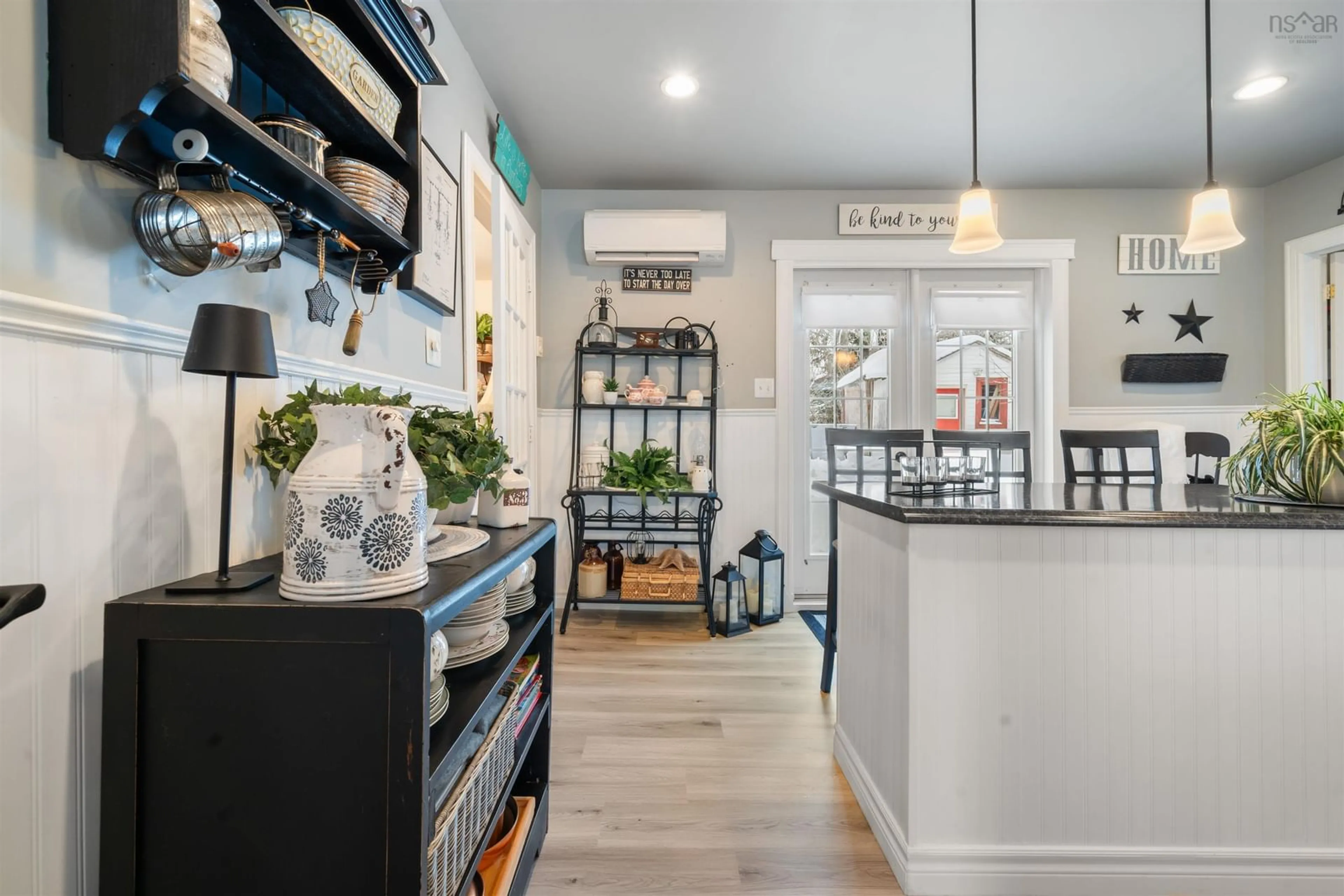 Open concept kitchen, ceramic/tile floor for 1983 Ballarat St, Westville Nova Scotia B0K 2A0