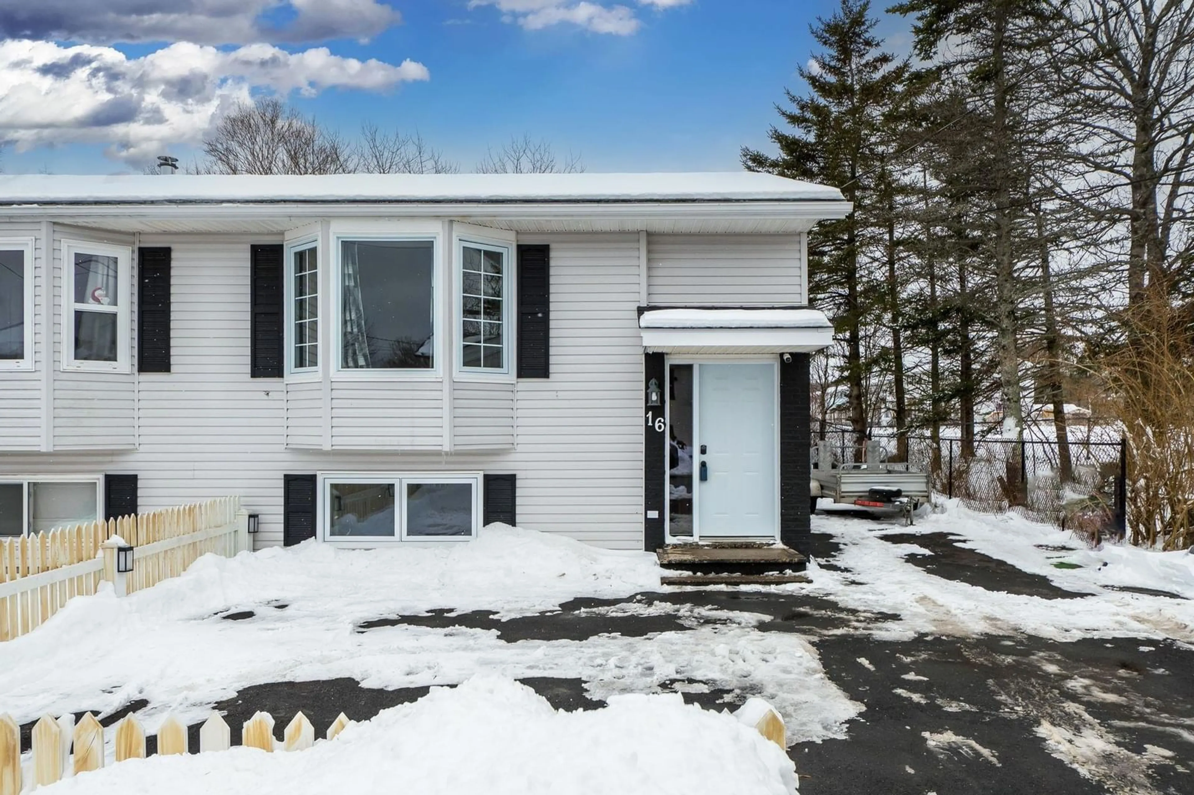 Home with vinyl exterior material, street for 16 Cider Maple Dr, Timberlea Nova Scotia B3T 1H6