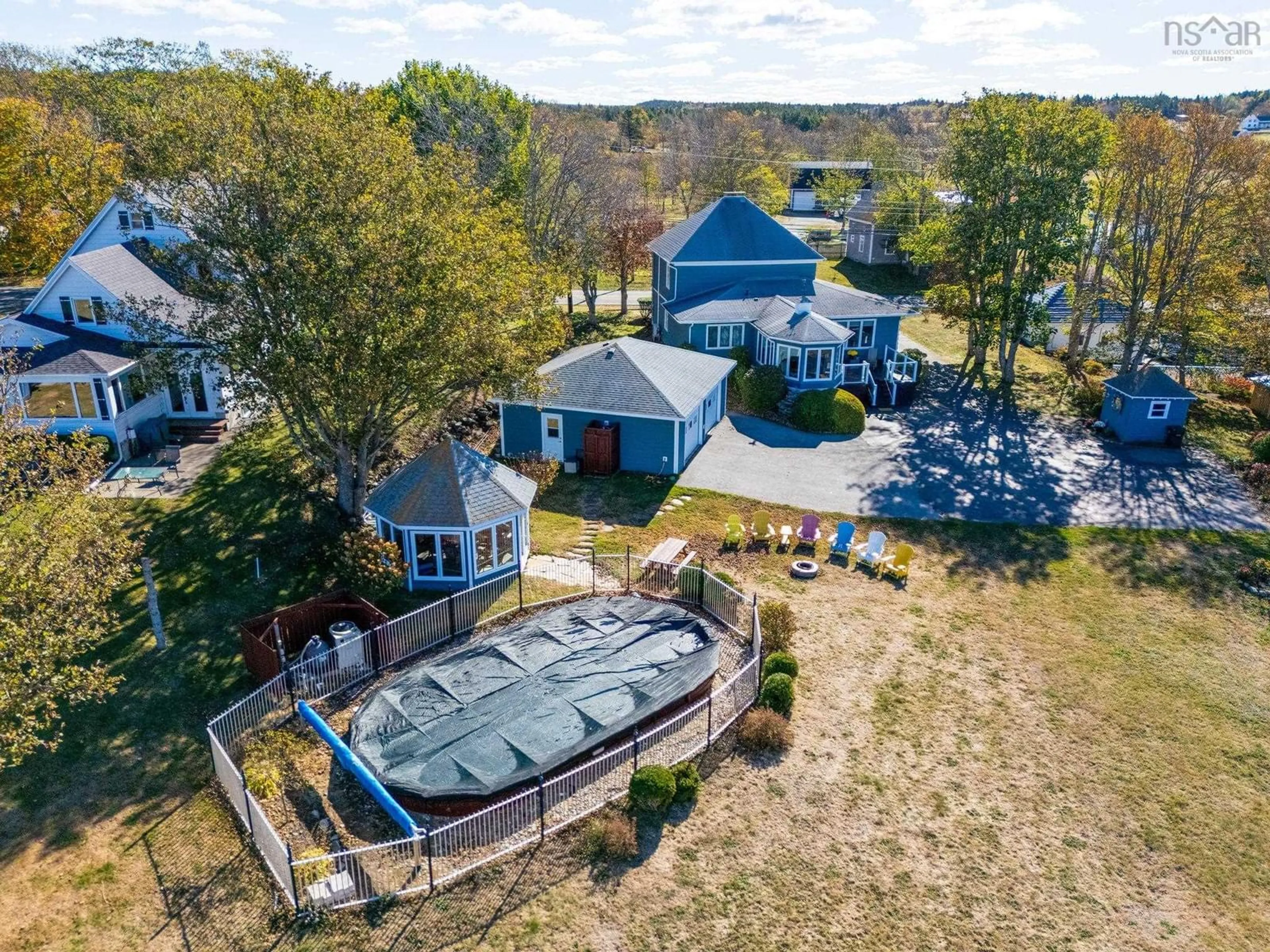 A pic from outside/outdoor area/front of a property/back of a property/a pic from drone, water/lake/river/ocean view for 3315 Highway 1, Belliveaus Cove Nova Scotia B0W 1J0