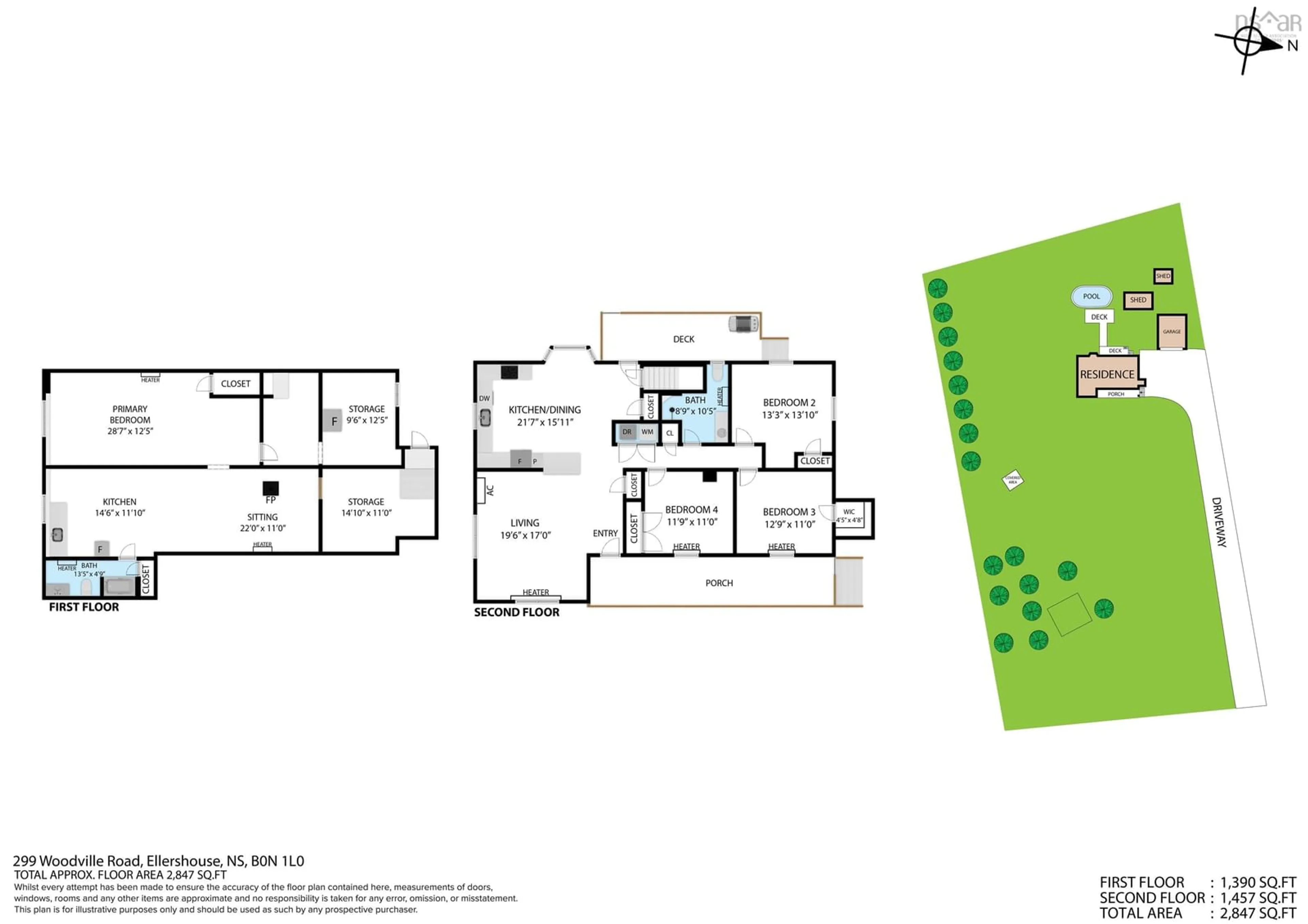 Floor plan for 299 Woodville Rd, Greenhill Nova Scotia B0N 2A0