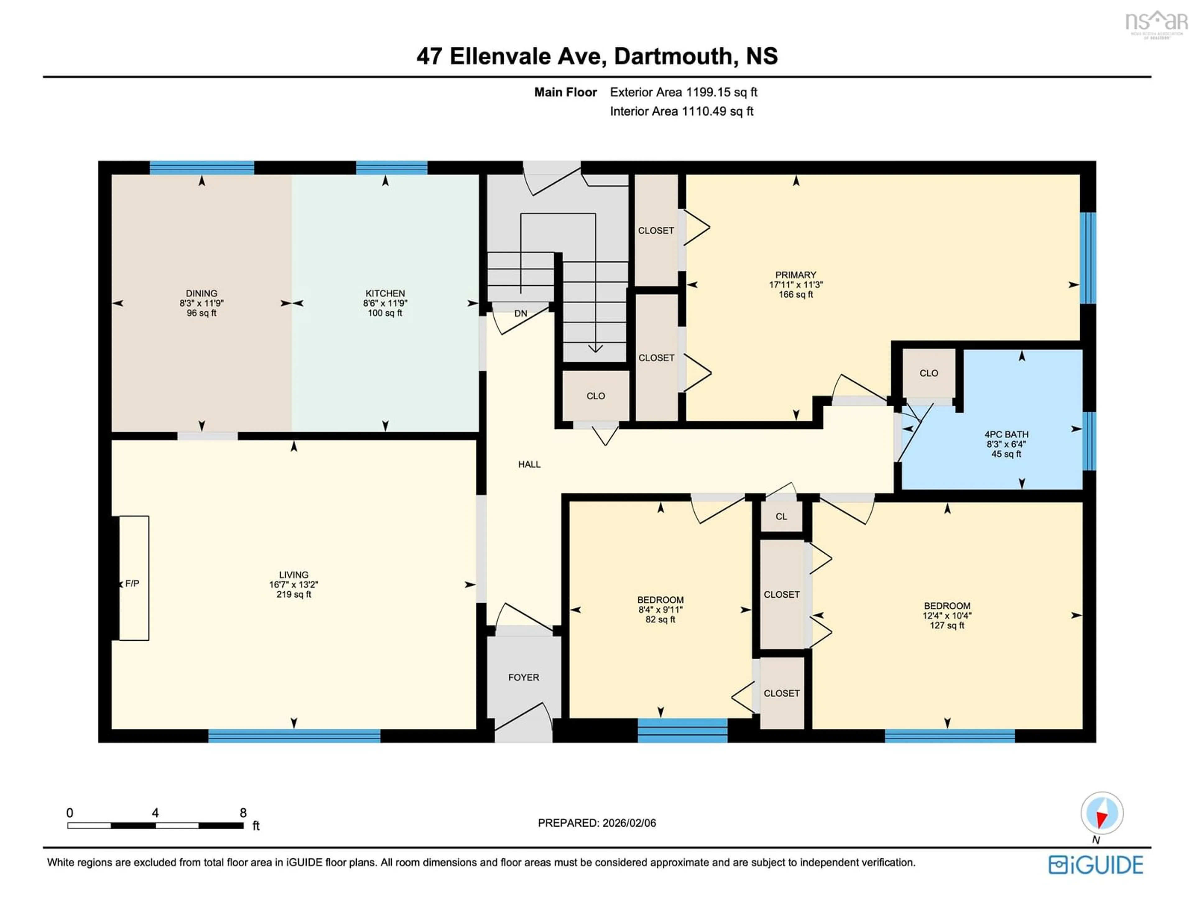 Floor plan for 47 Ellenvale Ave, Dartmouth Nova Scotia B2W 2W8