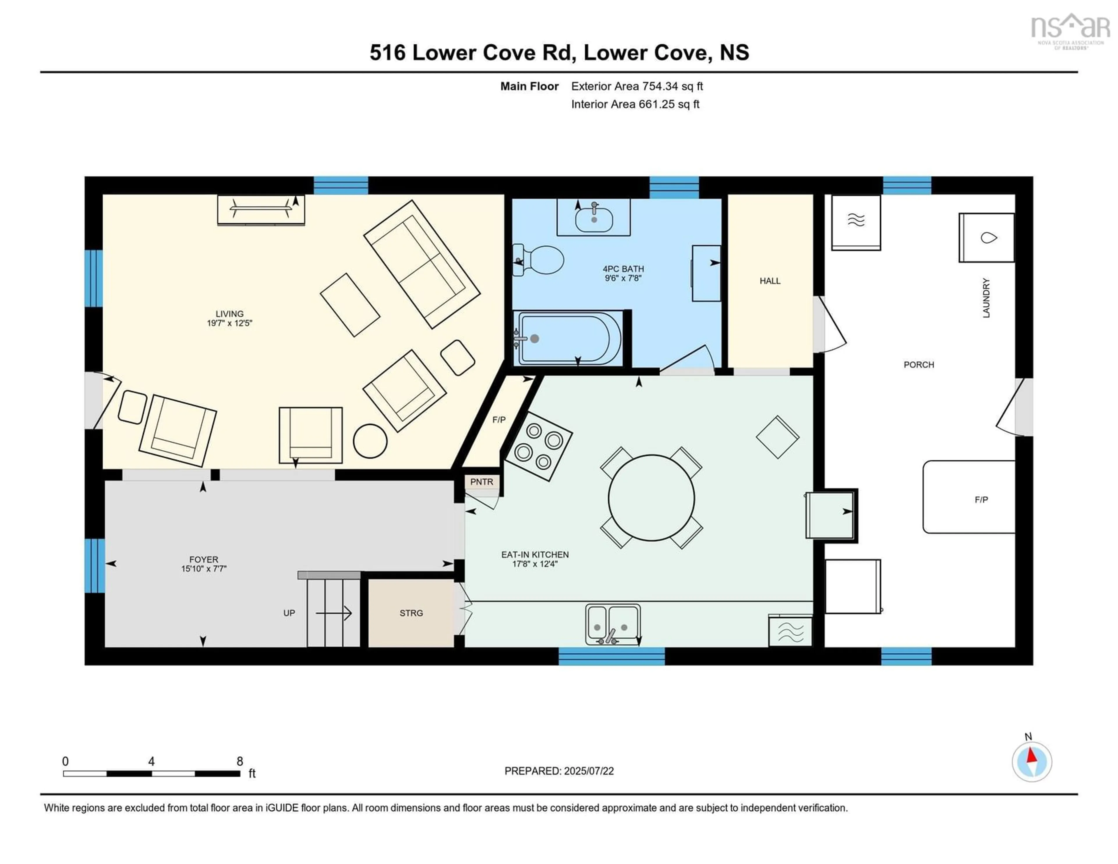 Floor plan for 516 Lower Cove Rd, Lower Cove Nova Scotia B0L 1A0