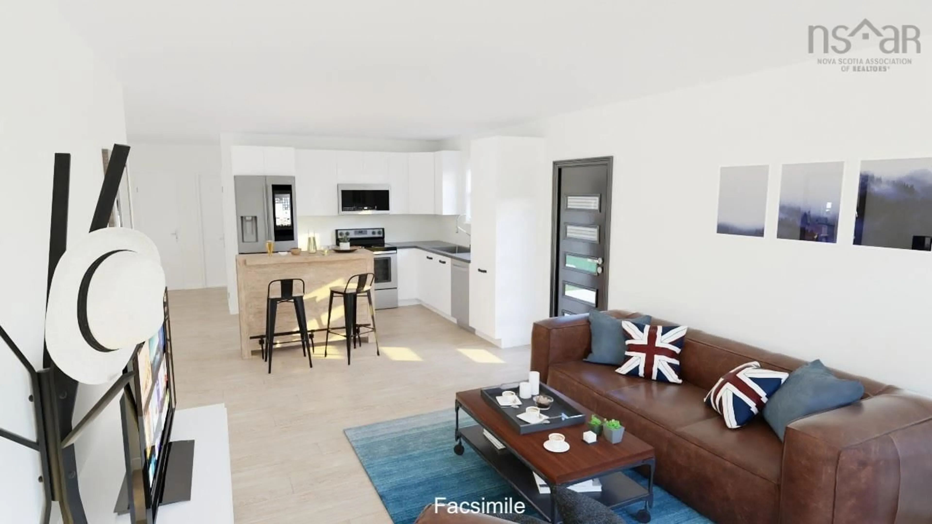 Living room with furniture, ceramic/tile floor for Irwin Lake Rd, Hilden Nova Scotia B0N 1C0