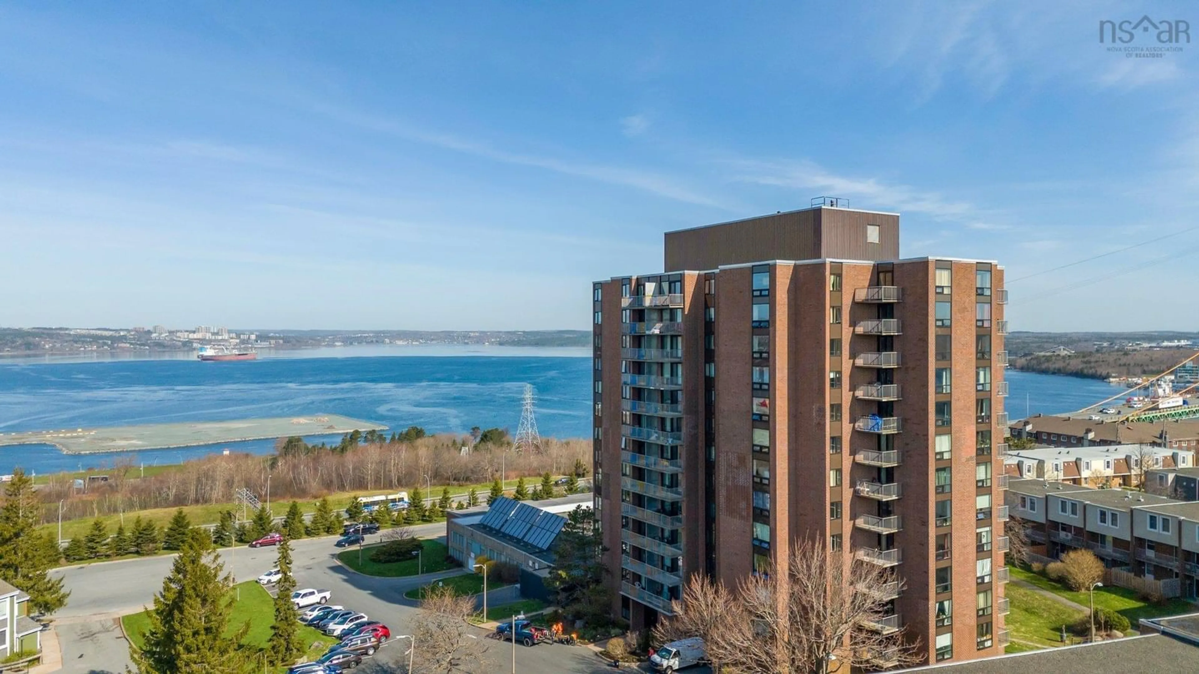 A pic from outside/outdoor area/front of a property/back of a property/a pic from drone, water/lake/river/ocean view for 5572 North Ridge Rd #1002, Halifax Nova Scotia B3K 5K2