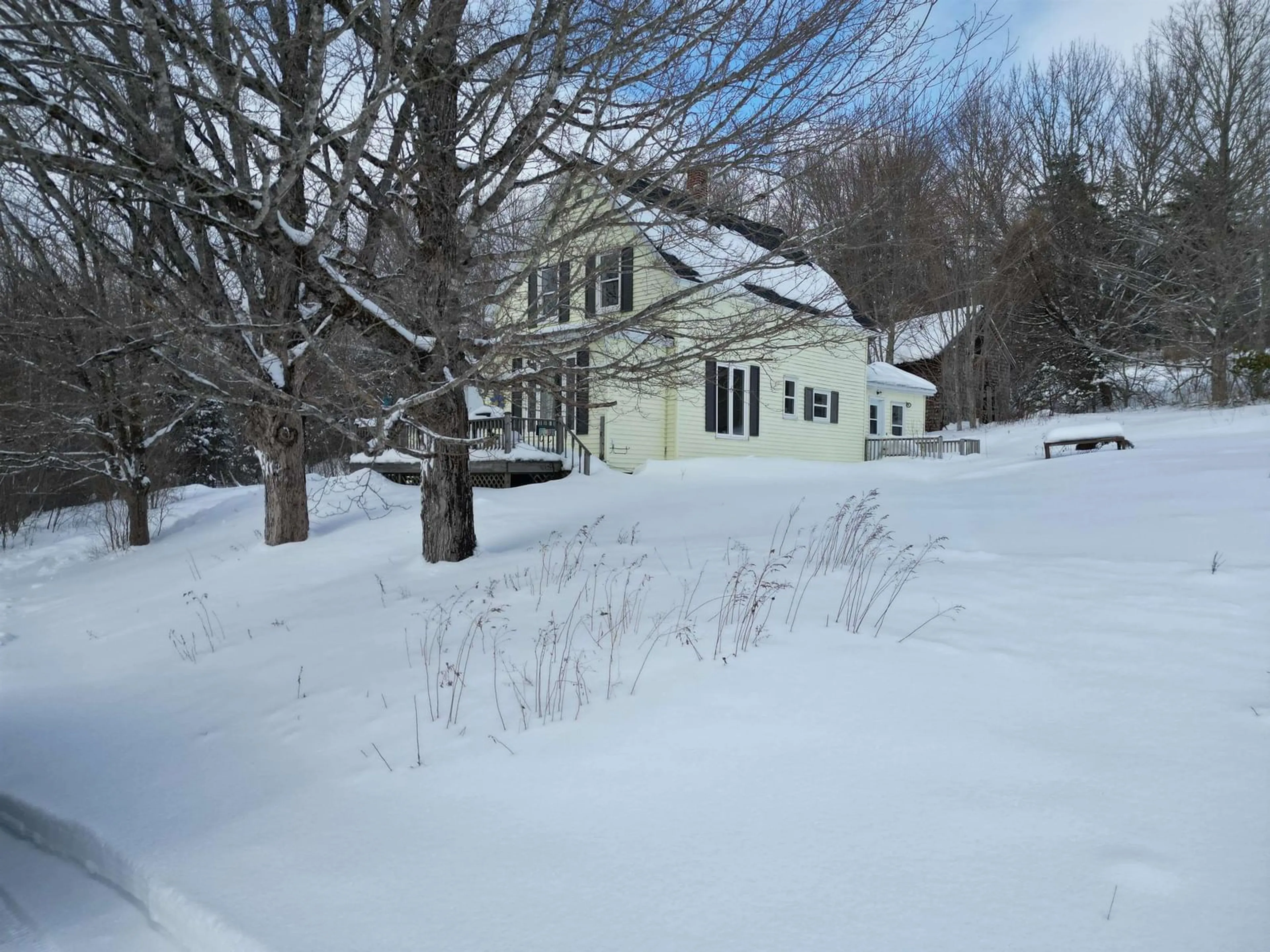 A pic from outside/outdoor area/front of a property/back of a property/a pic from drone, street for 1740 East River East Side Rd, Bridgeville Nova Scotia B0K 1B0