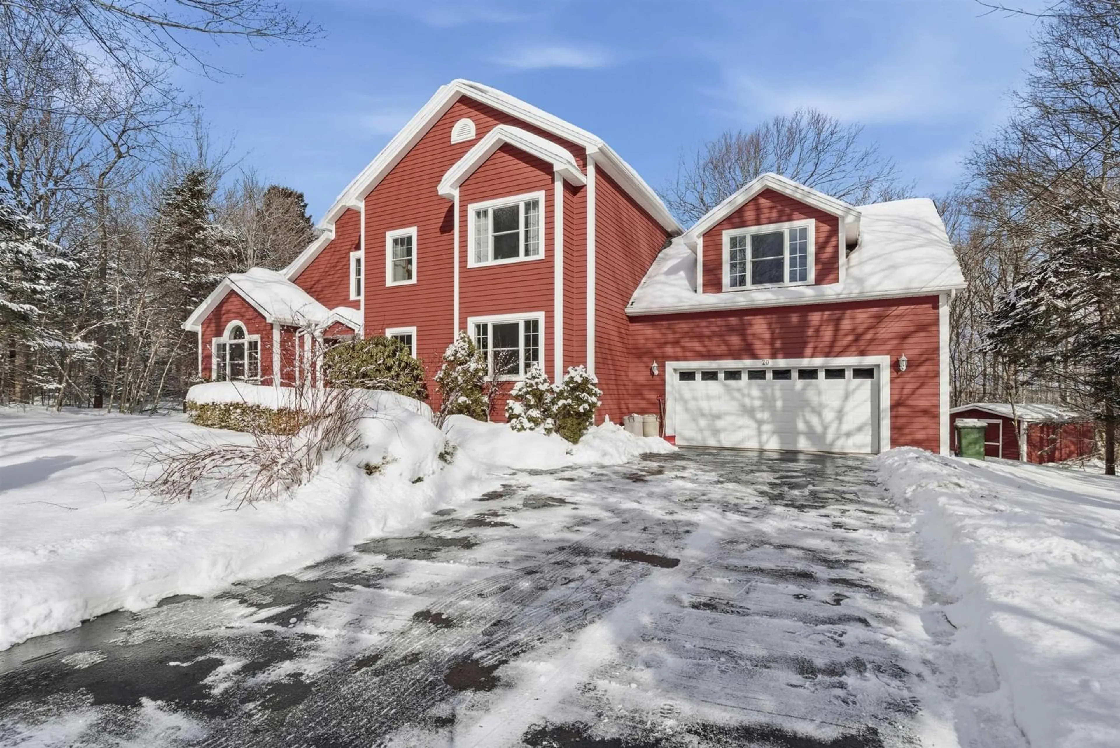 Home with brick exterior material, street for 20 Club House Lane, Hammonds Plains Nova Scotia B4B 1T4