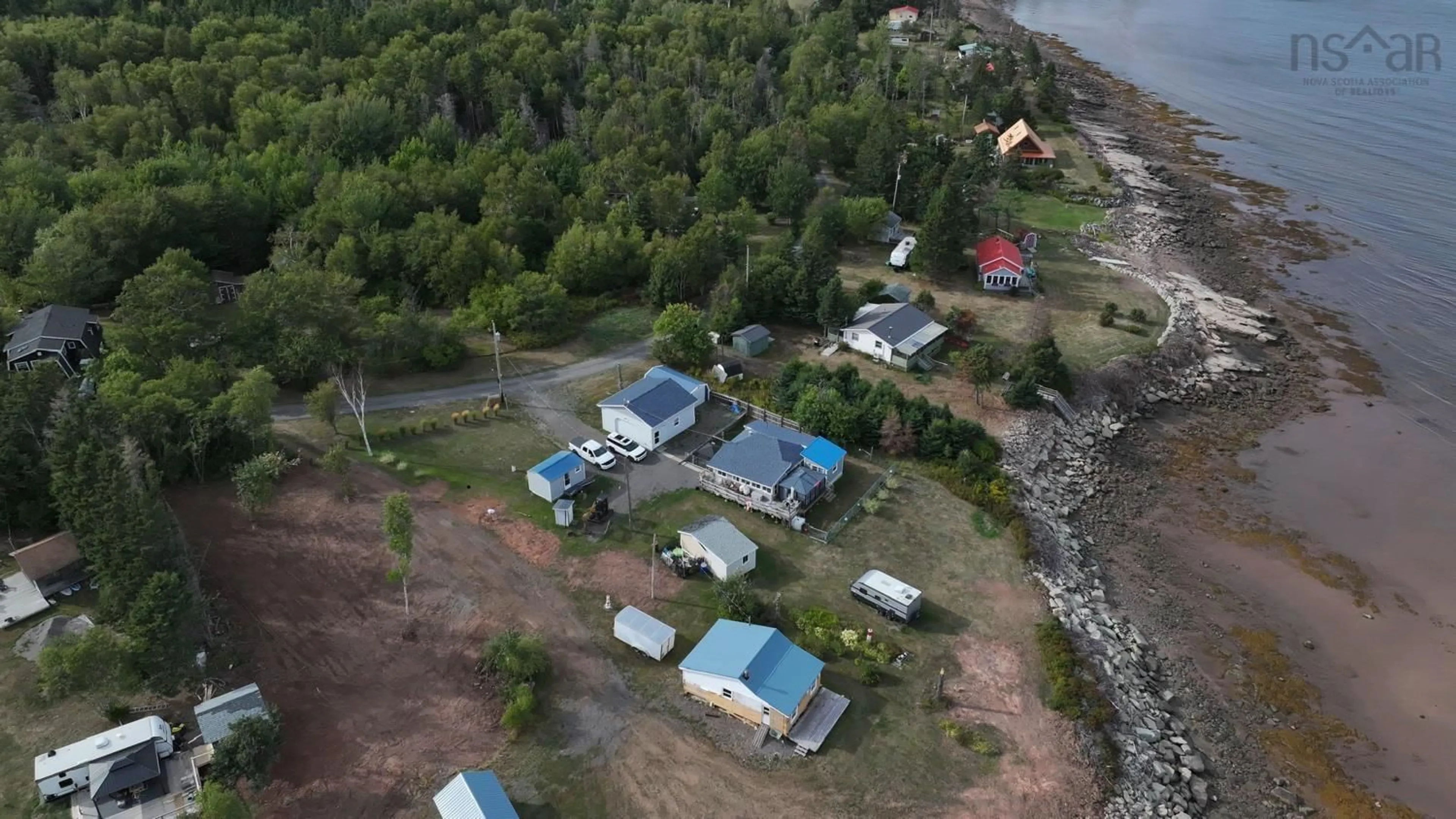 A pic from outside/outdoor area/front of a property/back of a property/a pic from drone, unknown for 402 Smith Point Rd, Fox Harbour Nova Scotia B0K 1Y0