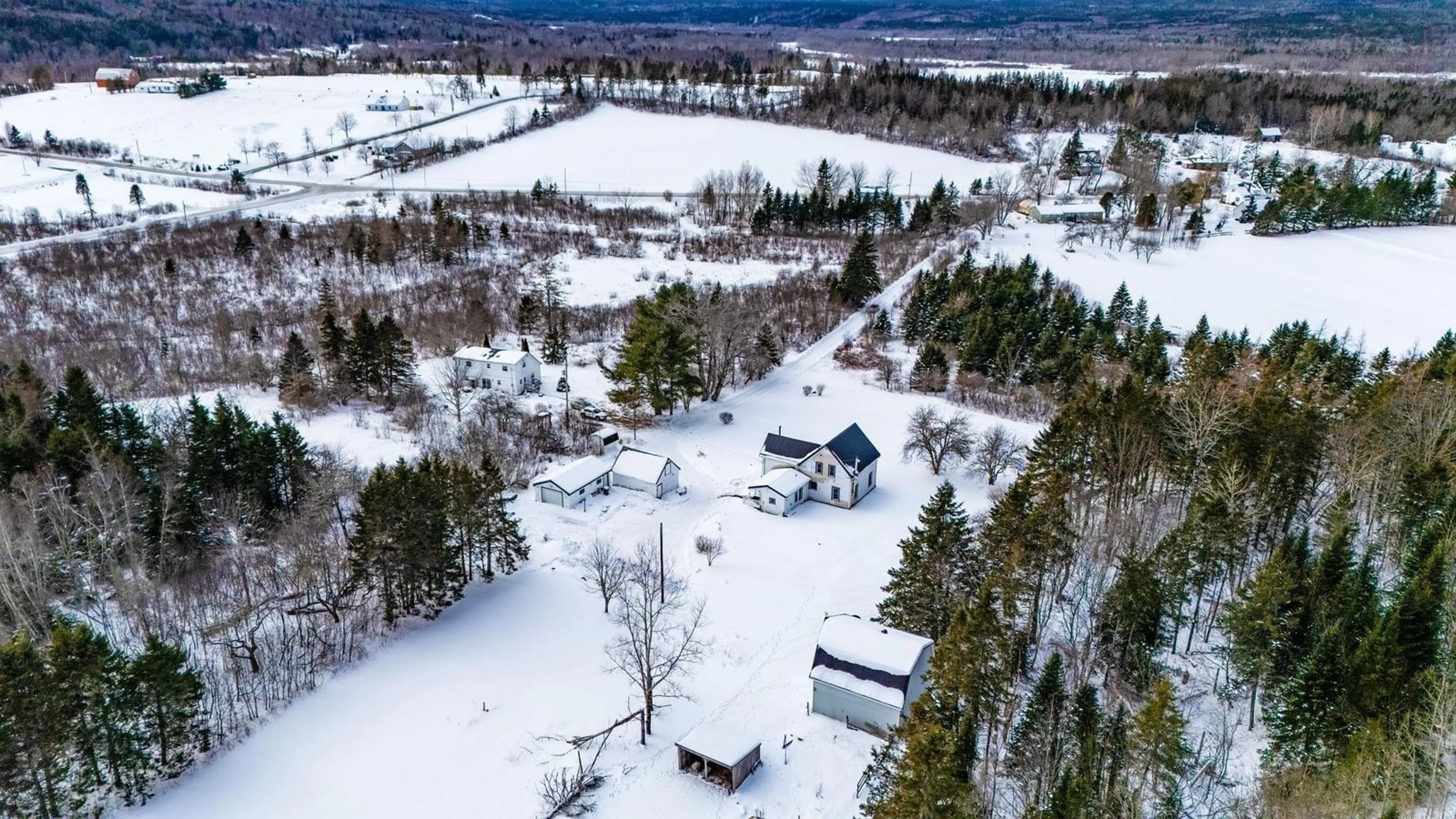 A pic from outside/outdoor area/front of a property/back of a property/a pic from drone, mountain view for 3970 Hwy 357, Meaghers Grant Nova Scotia B0N 1V0