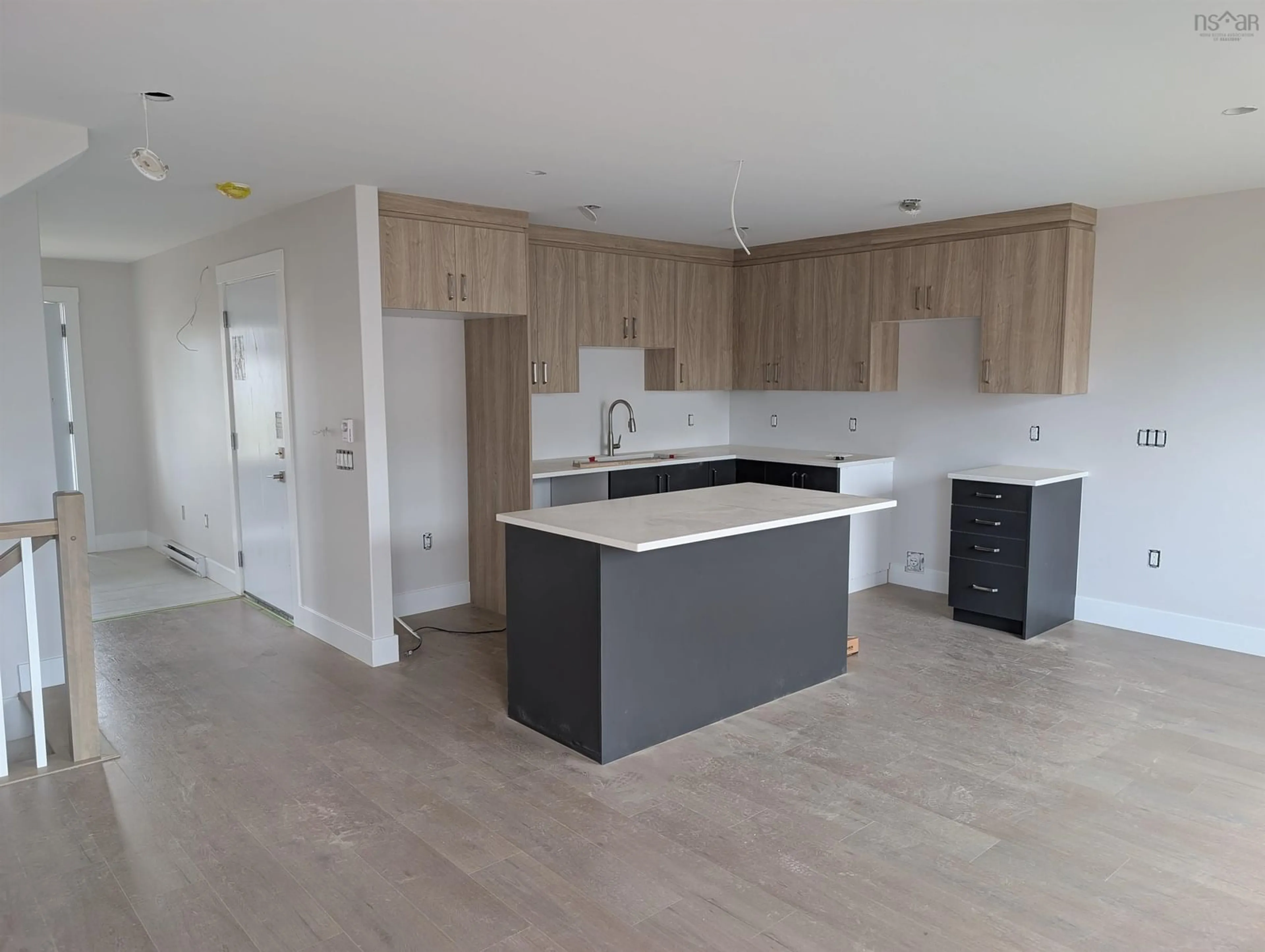 Open concept kitchen, wood/laminate floor for 211 Alabaster Way, Halifax Nova Scotia B3P 0E9