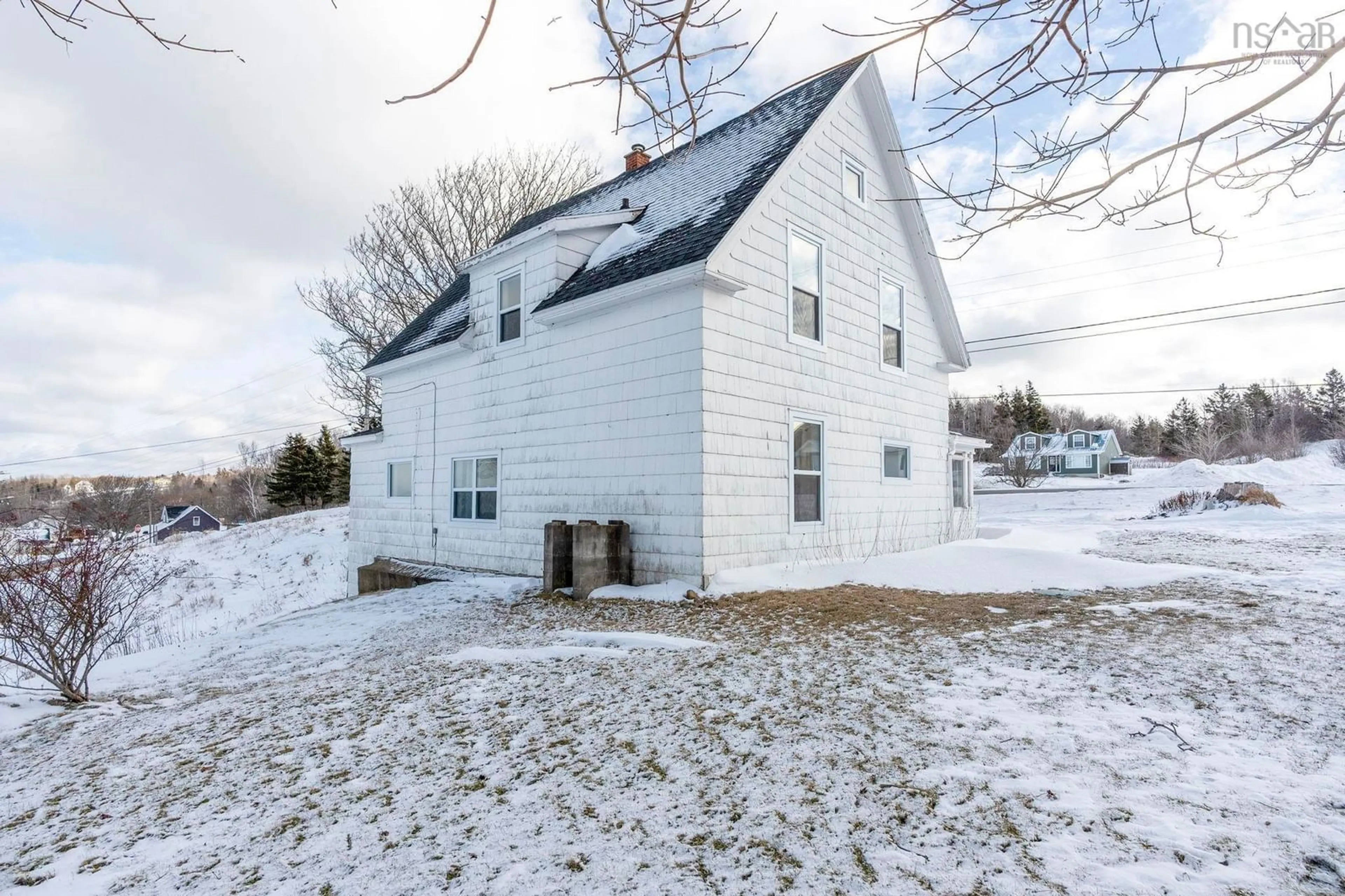 A pic from outside/outdoor area/front of a property/back of a property/a pic from drone, street for 3693 Shore Rd, Hillsburn Nova Scotia B0S 1A0
