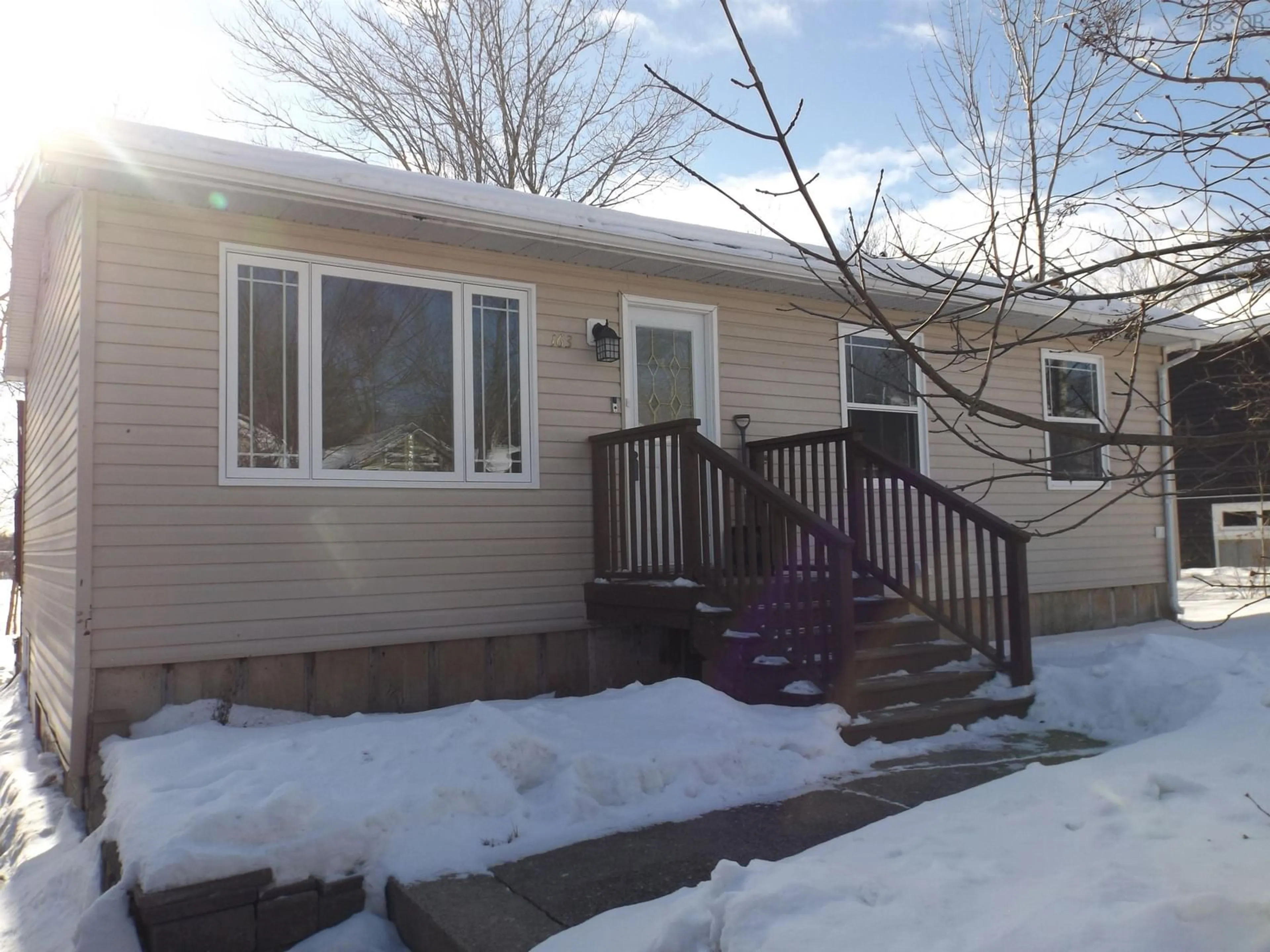 Home with vinyl exterior material, street for 163 Quaker Cres, Lower Sackville Nova Scotia B4C 2Z2