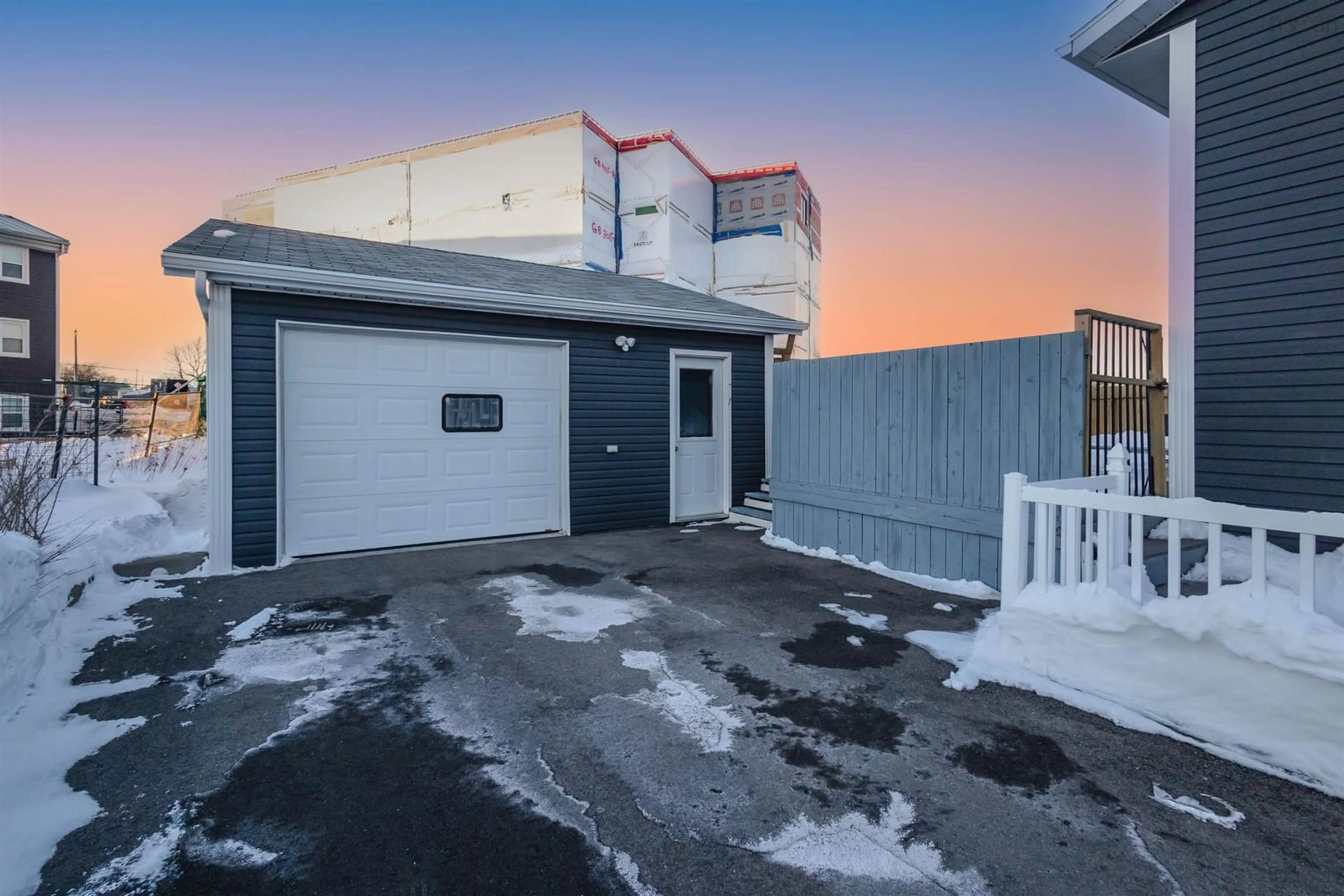 A pic from outside/outdoor area/front of a property/back of a property/a pic from drone, street for 100 Ocean Ave, Glace Bay Nova Scotia B1A 3V4