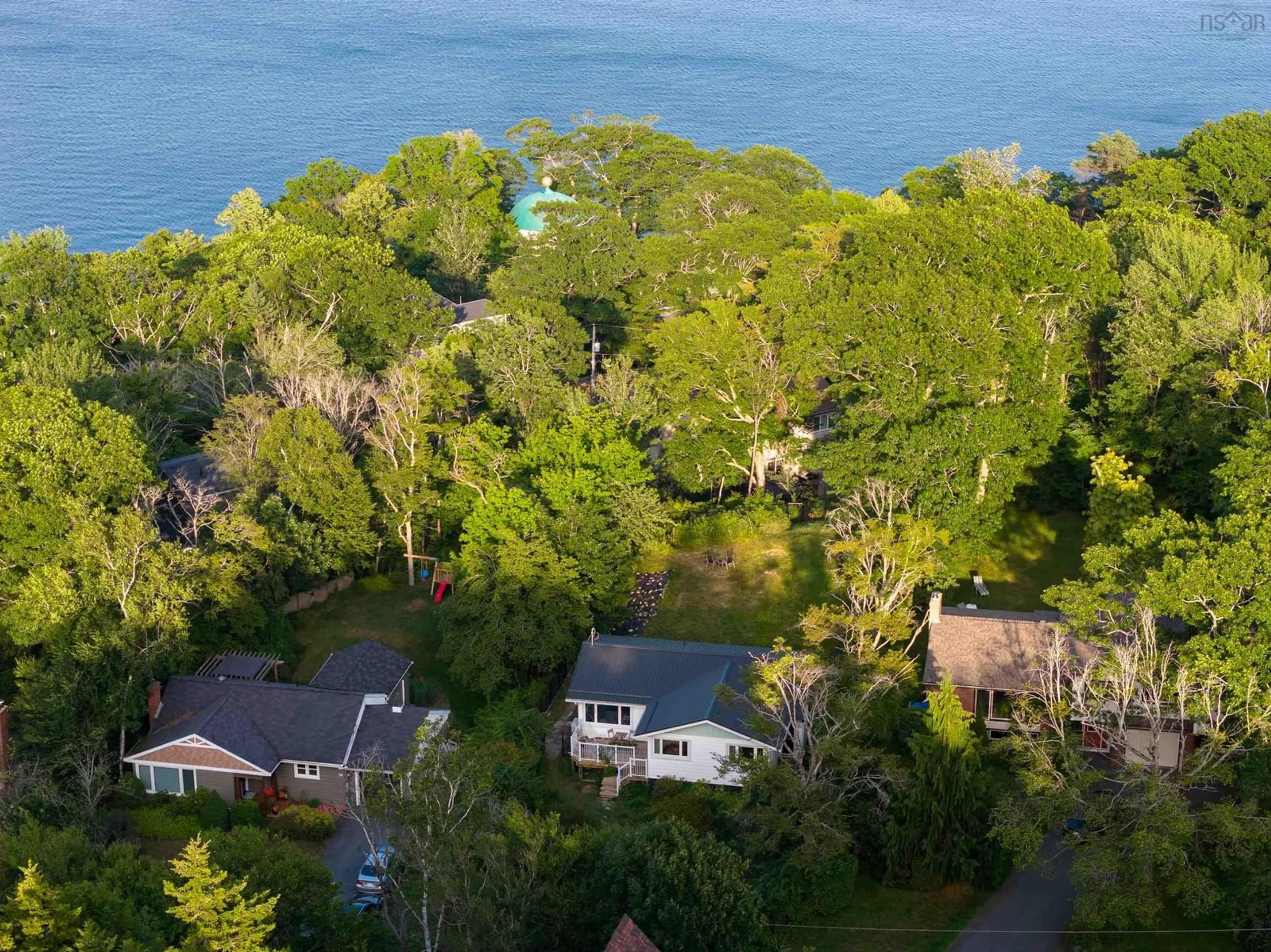 A pic from outside/outdoor area/front of a property/back of a property/a pic from drone, water/lake/river/ocean view for 24 Lodge Dr, Halifax Nova Scotia B3M 2G7